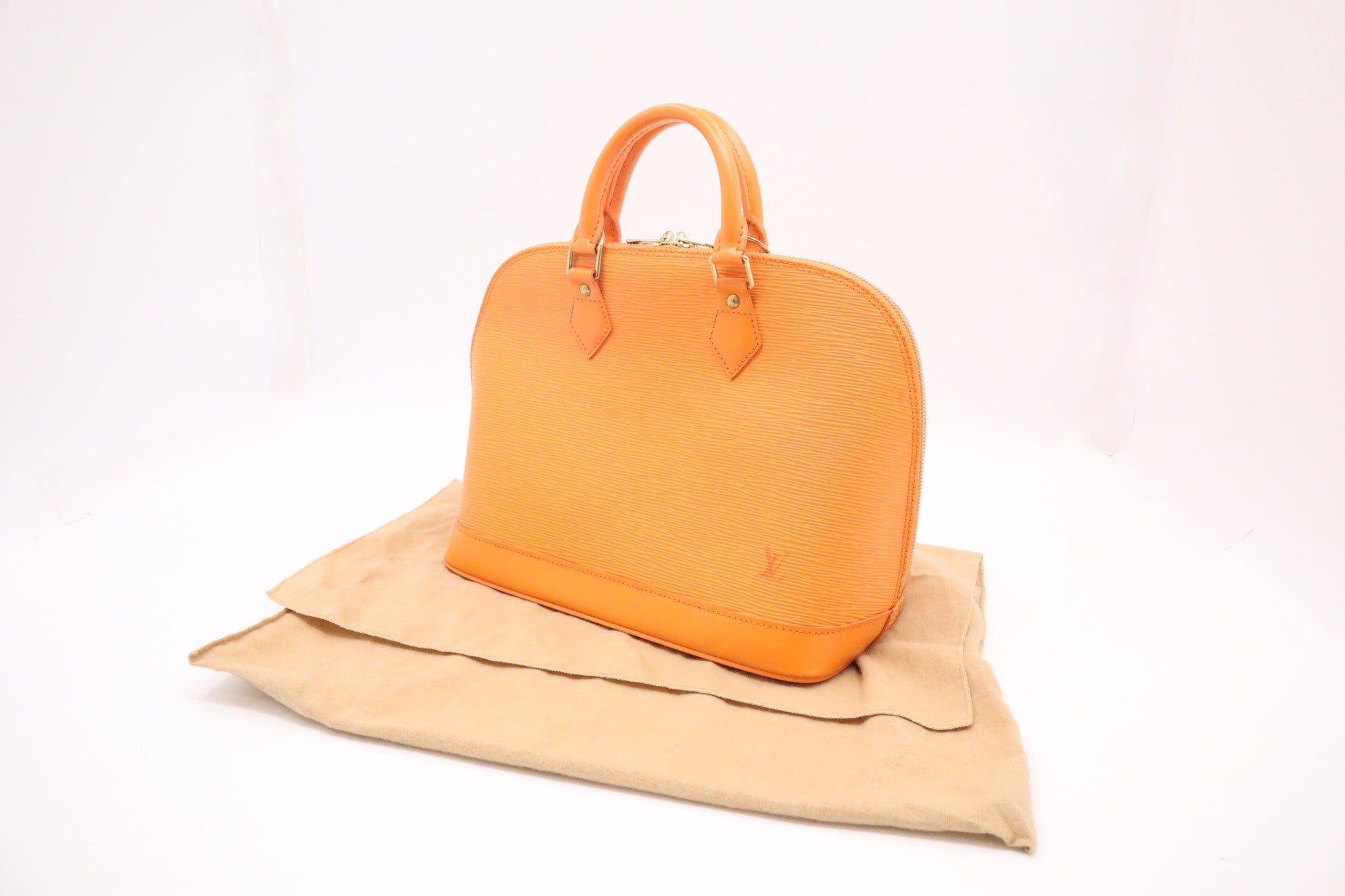 Louis Vuitton Alma PM Mandarin Epi Leather Handbag