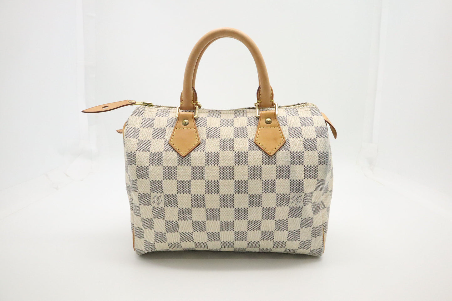 Louis Vuitton Speedy 25 Azur Canvas Damier Handbag