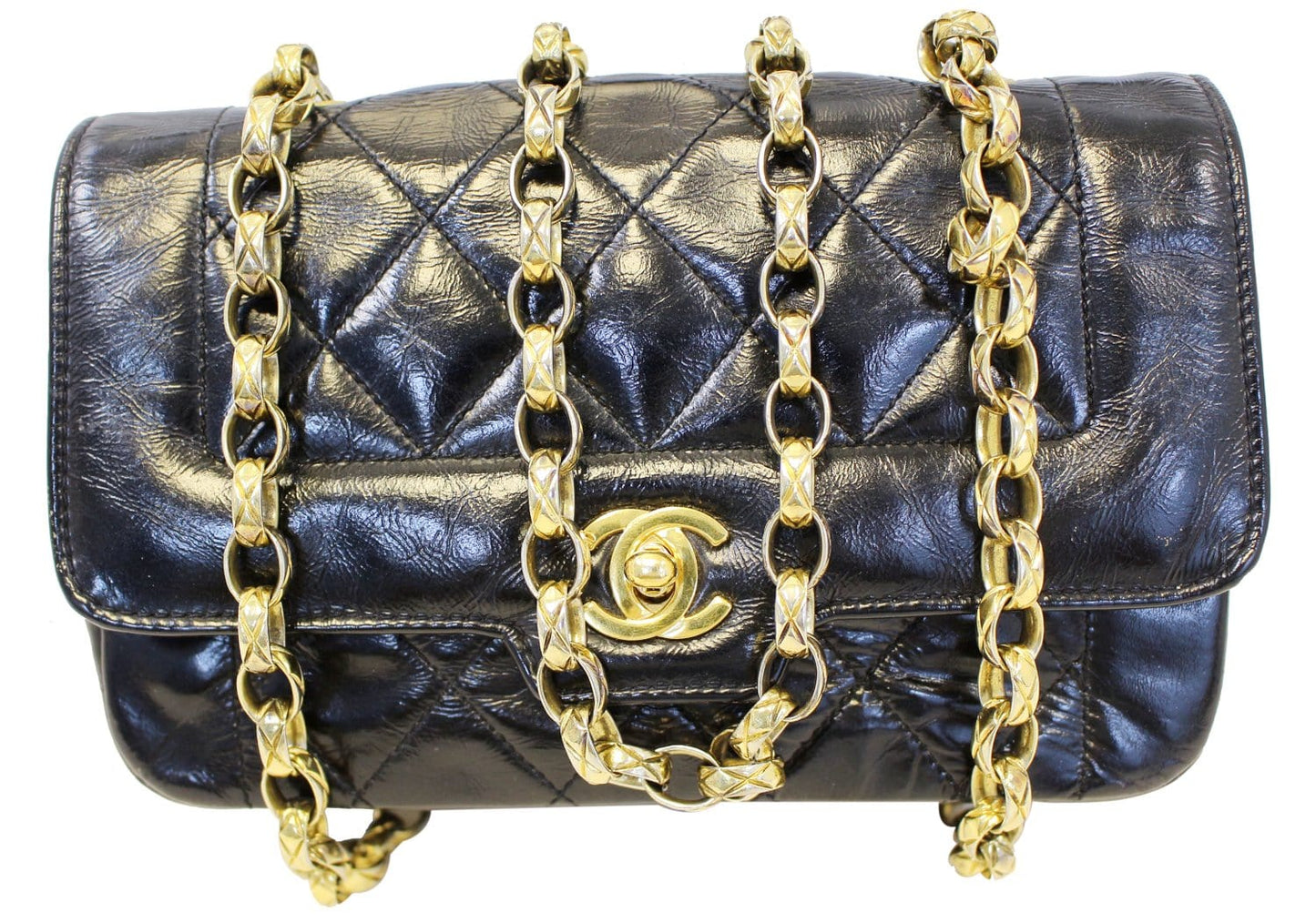 Chanel Diana Flap Hardware Gold Travel Bag