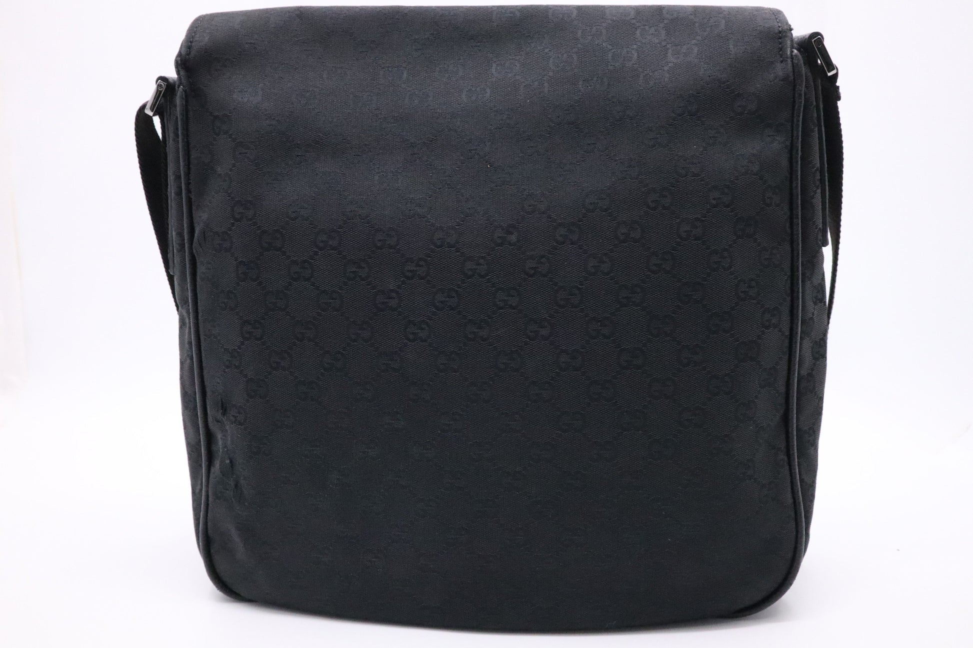 Gucci Messenger Bag In Canvas Black Travel Bag