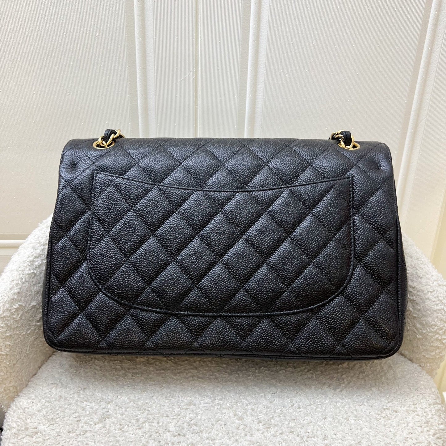 Chanel Jumbo Classic Flap DF in Black Caviar and GHW