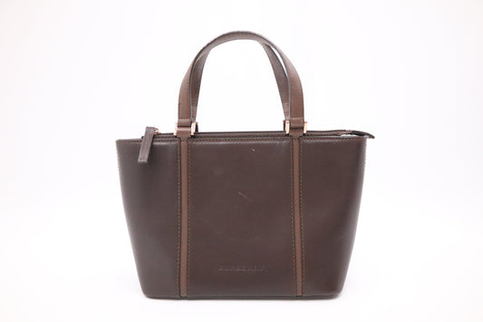 Burberry Handbag In Leather Brown Travel Bag Brown Leather 1