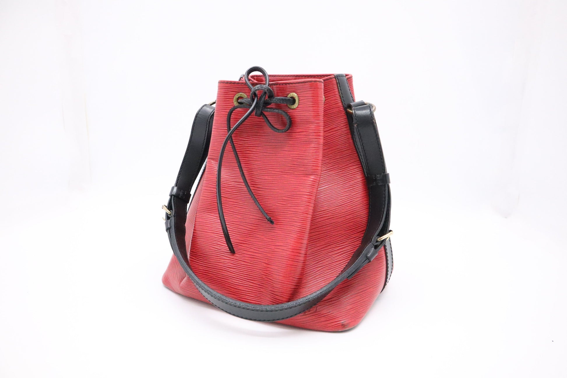 Louis Vuitton Petit Noe Epi Leather Red Handbag
