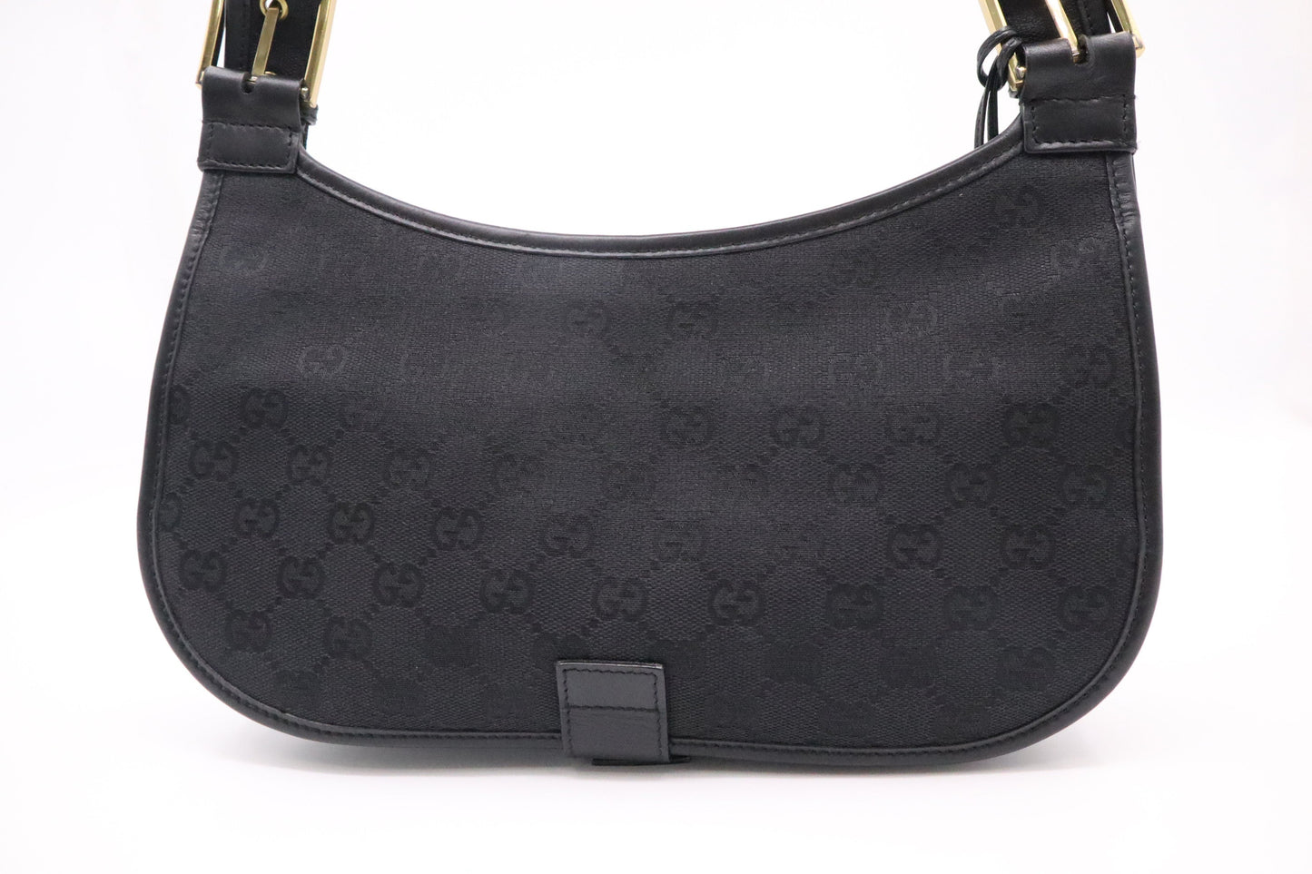 Gucci GG Canvas Black Shoulder Bag Gg Canvas