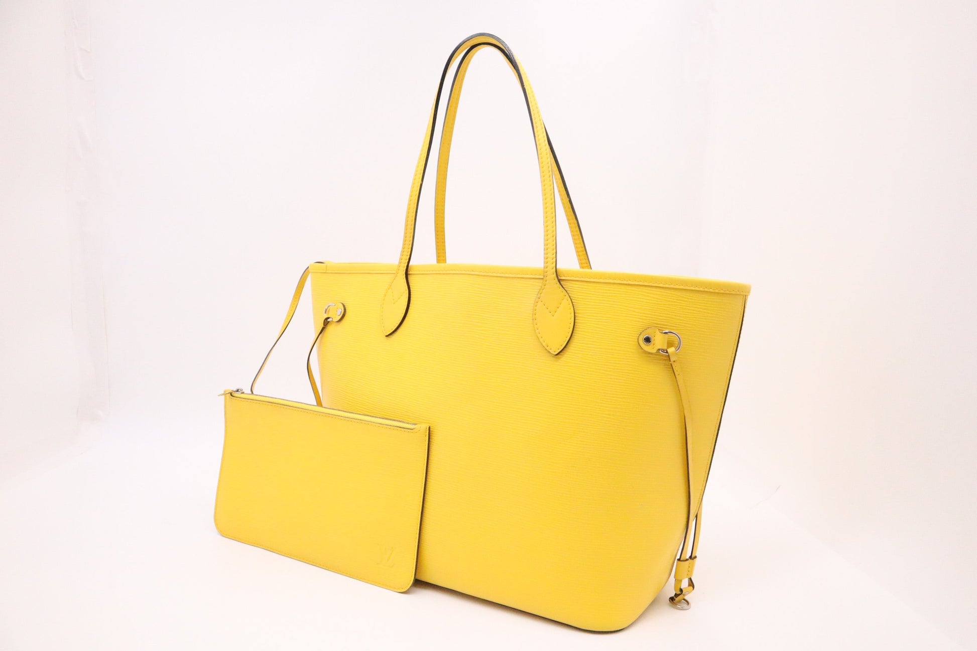 Louis Vuitton Neverfull MM Epi Leather Yellow Tote Bag