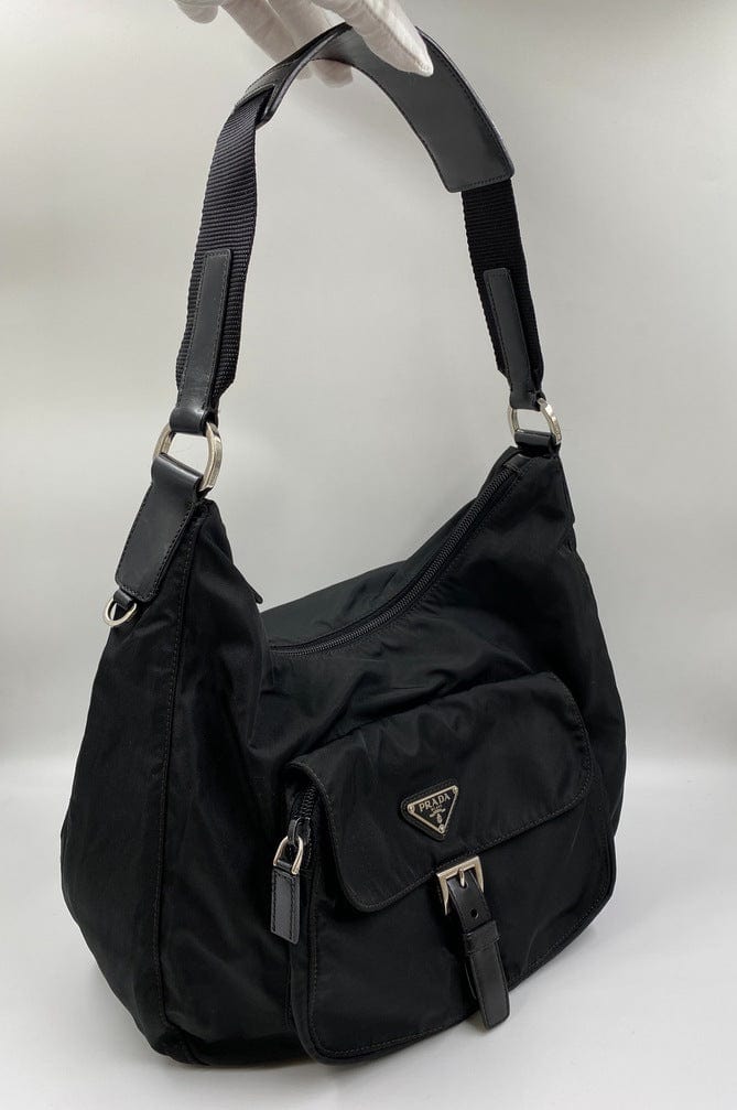Prada Hobo Nylon Shoulder Bag