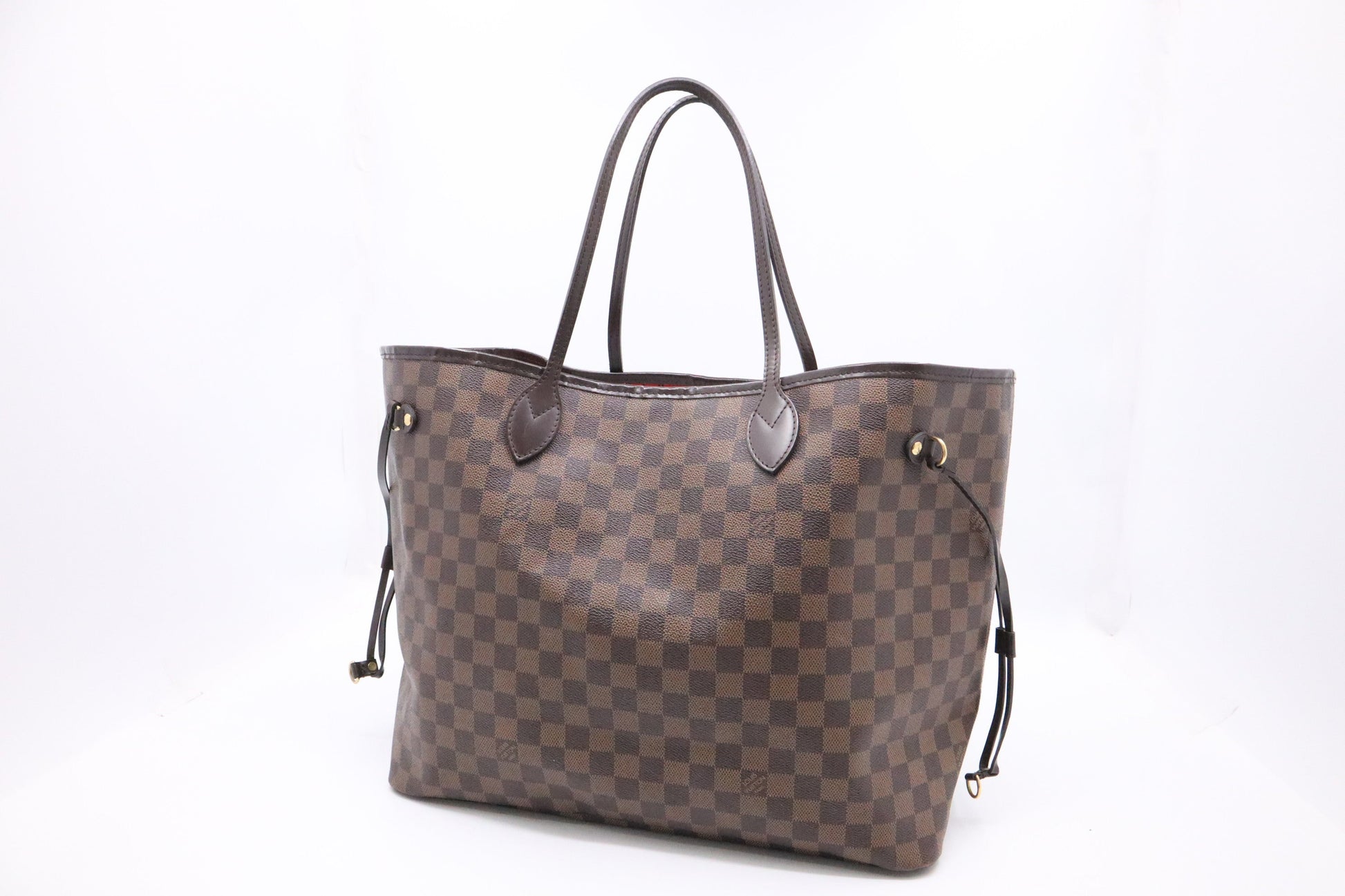 Louis Vuitton Neverfull GM Ebene Damier Canvas Tote Bag Damier Ebene