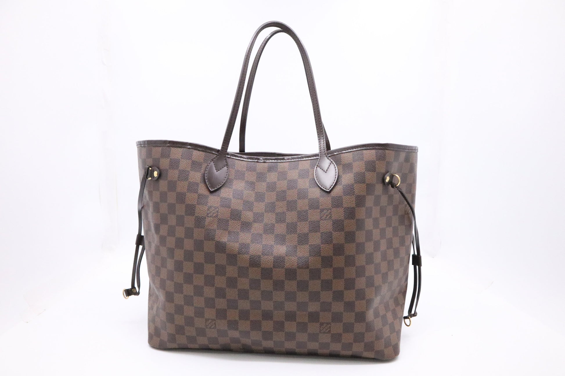 Louis Vuitton Neverfull GM Ebene Damier Canvas Tote Bag Damier Ebene
