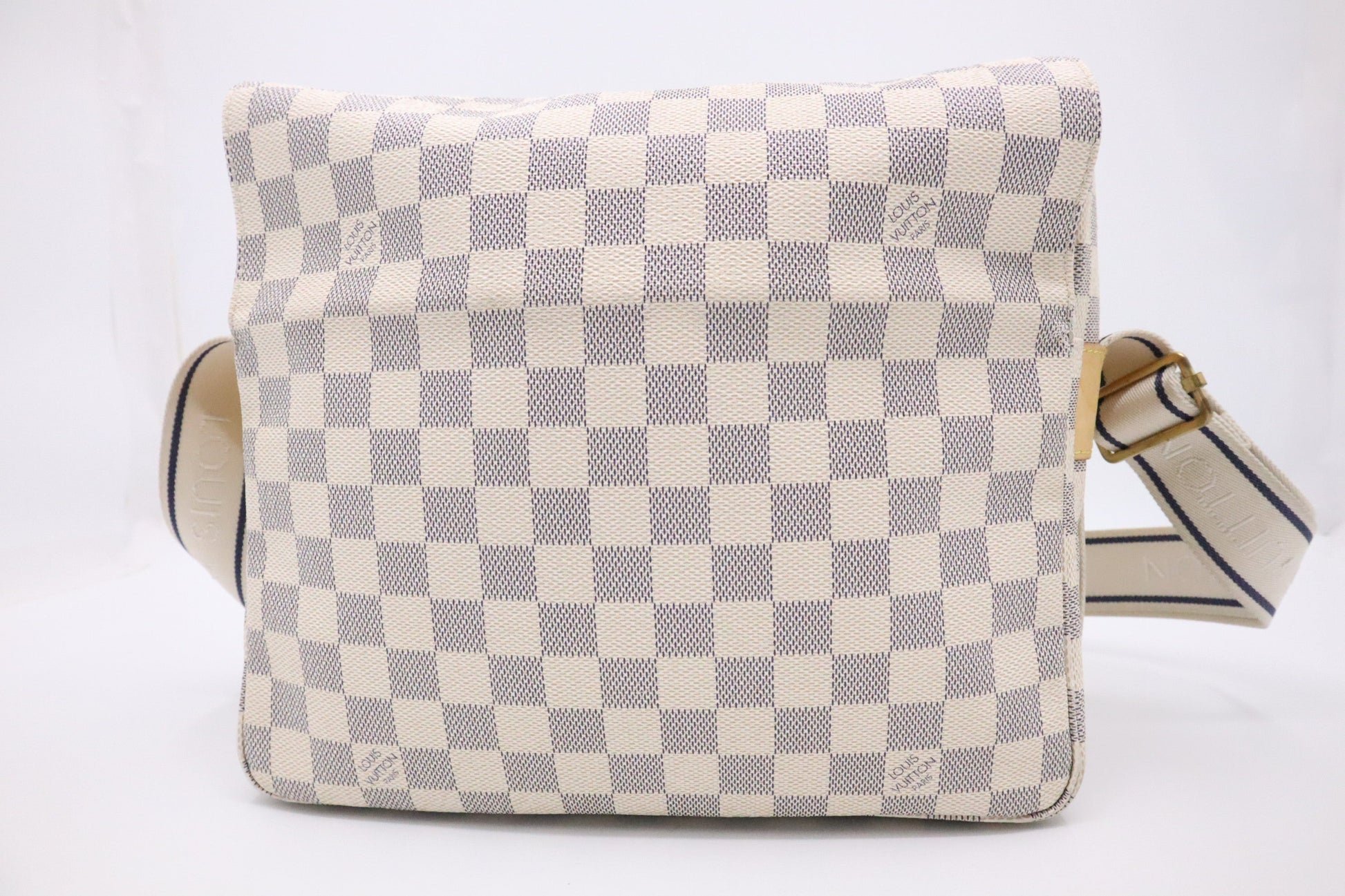 Louis Vuitton Naviglio Azur Damier Canvas Handbag Canvas 2