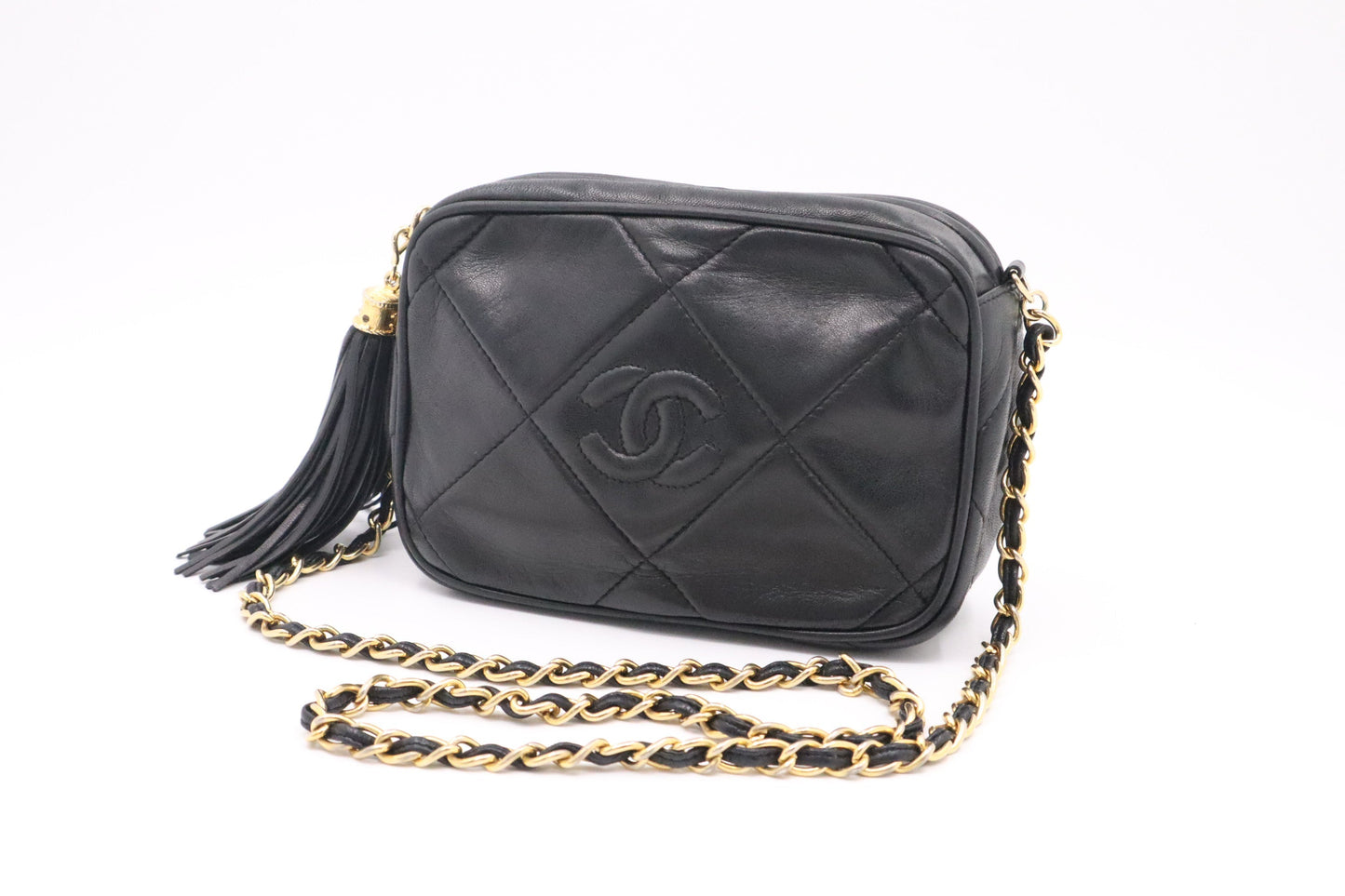 Chanel Camera Black Small Leather Crossbody Bag