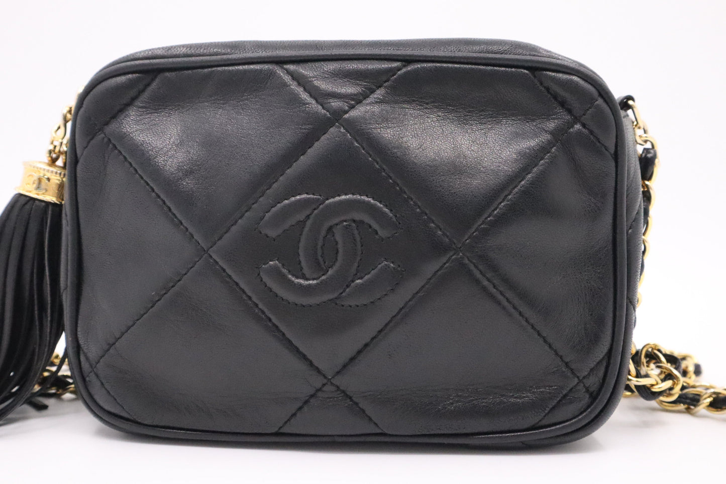 Chanel Camera Black Small Leather Crossbody Bag