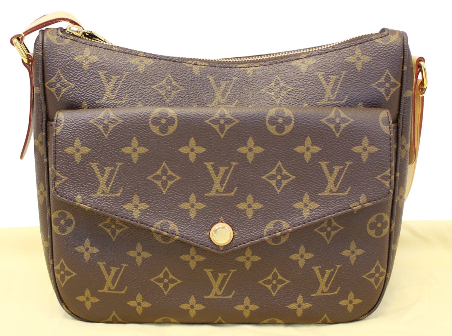 Louis Mabillon Shoulder Crossbody Bag Canvas Monogram