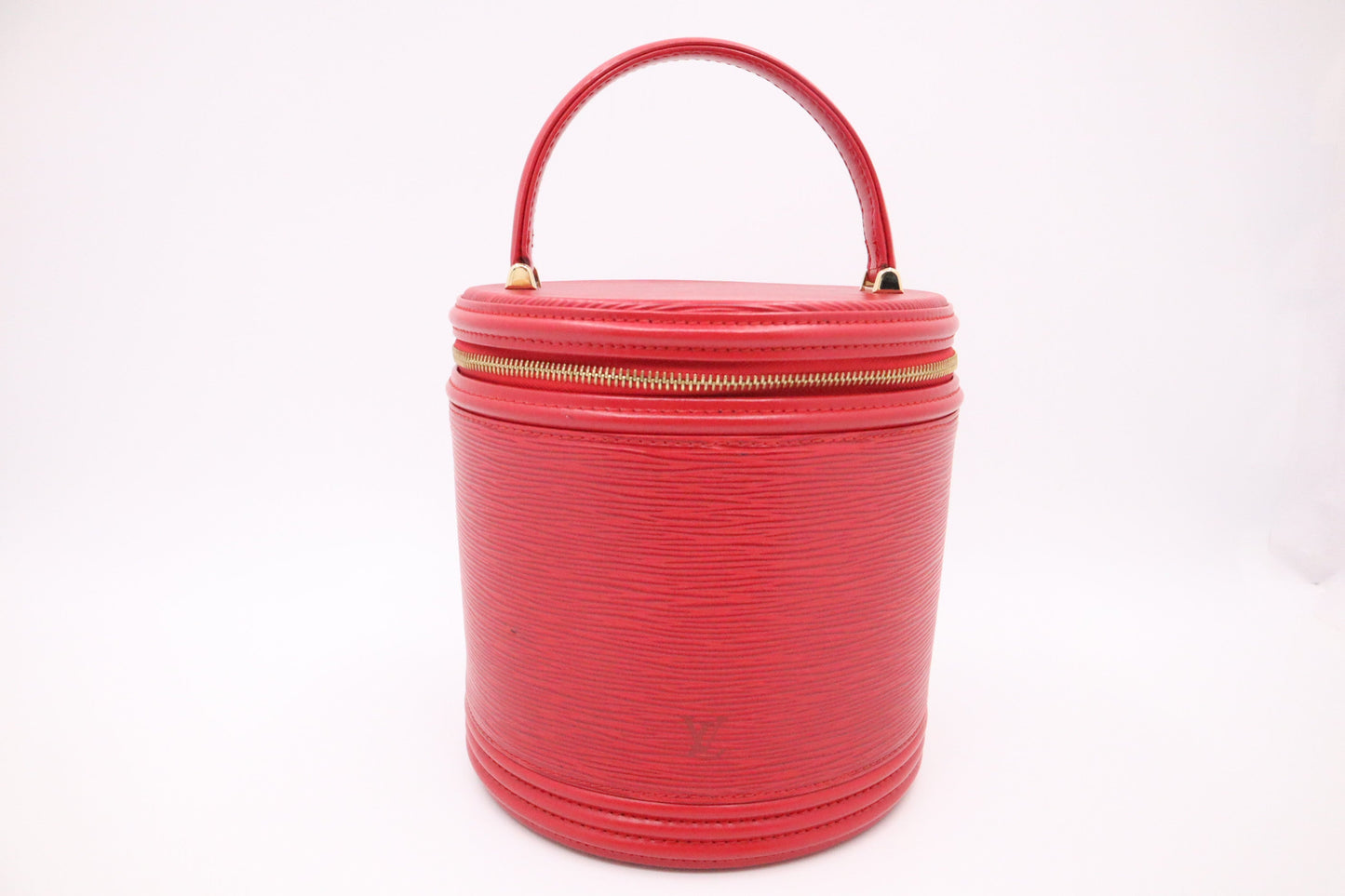 Louis Vuitton Cannes Epi Leather Red Handbag