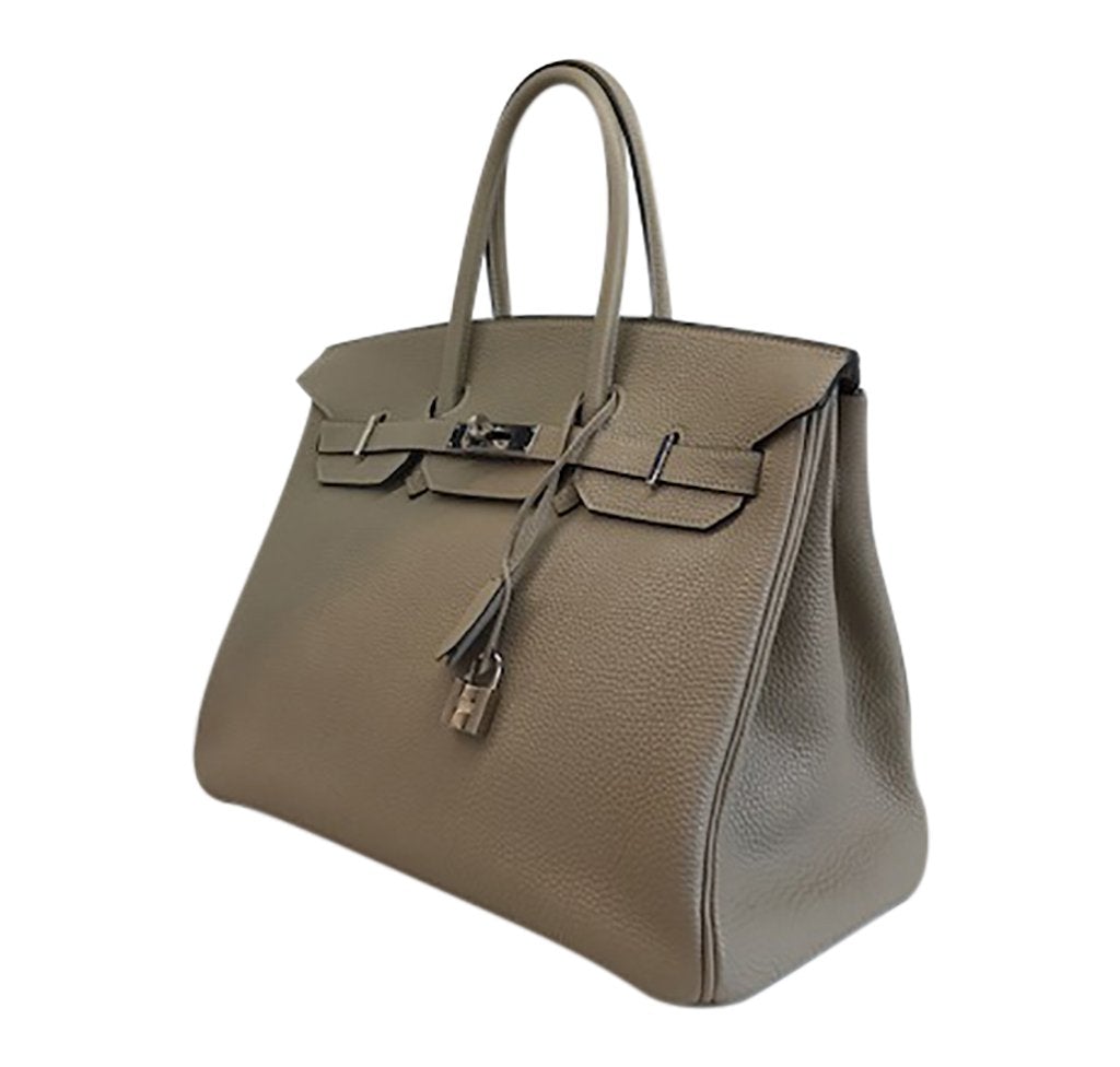 Hermes Birkin Gris Tourterelle Handbag Leather Travel Bag