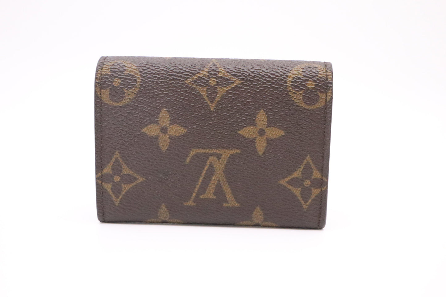 Louis Vuitton Porte Monnaie Plat Coin Purse Monogram Canvas Wallet Case