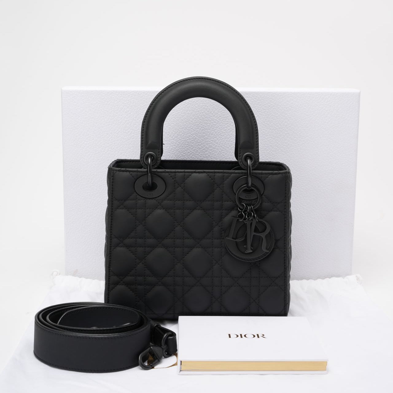 Dior Handbag Christian Cannage My ABC Lady Black Small