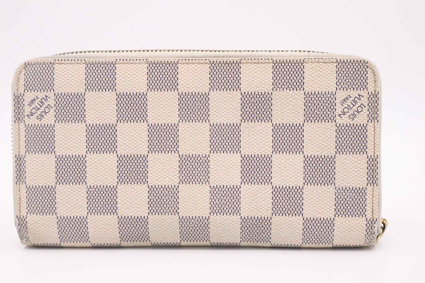 Louis Vuitton Long Zippy Damier Azur Canvas Wallet Case
