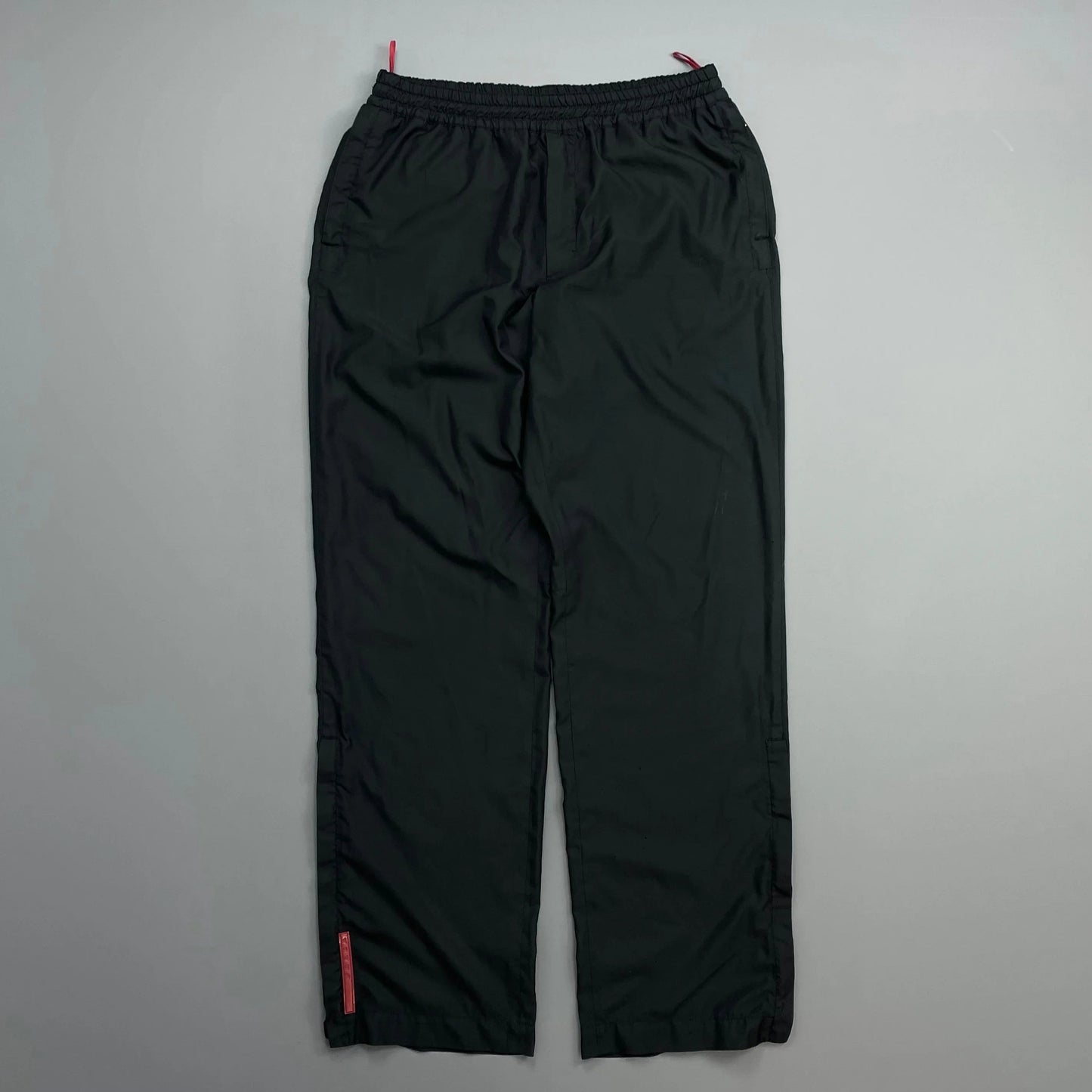 Prada Handbag Sport 00s Lightweight Track Pant Tro rs Black