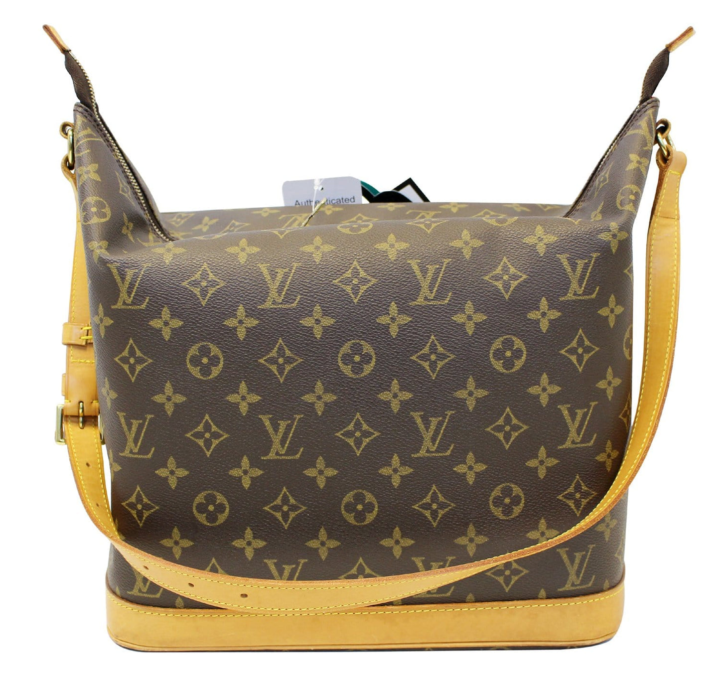 Louis Sharon Stone Amfar Three Bag Canvas Monogram Shoulder Bag