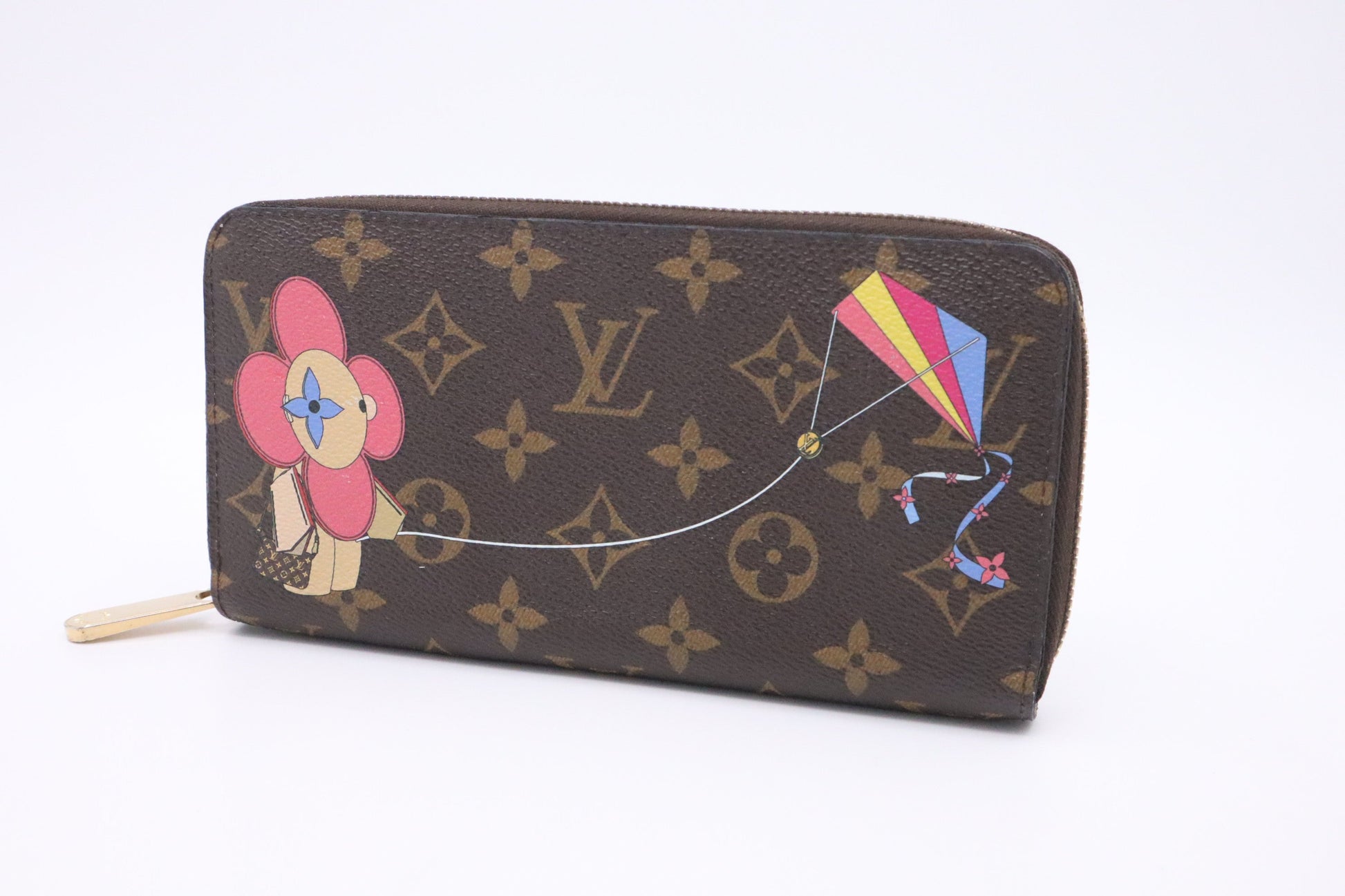 Louis Vuitton Long Zippy Vivienne Monogram Canvas Wallet Case