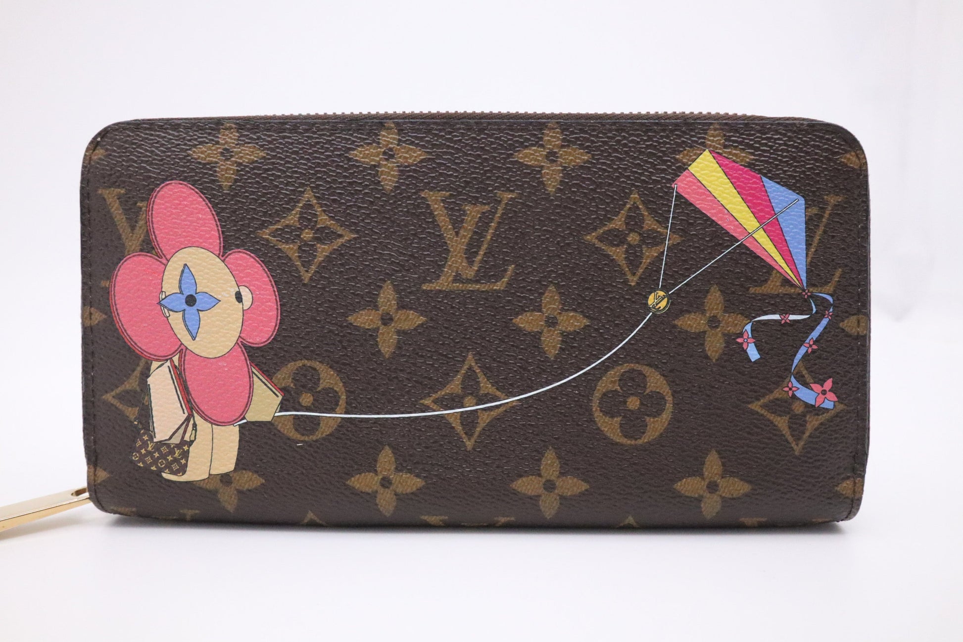 Louis Vuitton Long Zippy Vivienne Monogram Canvas Wallet Case