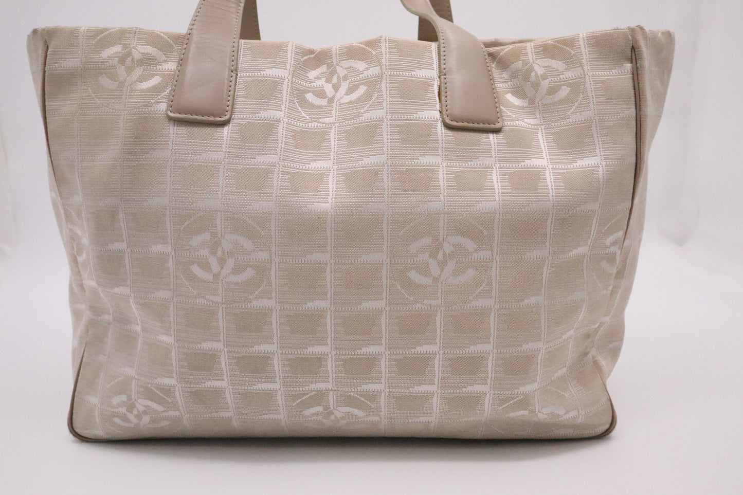 Chanel New Line Beige Canvas Travel Bag Beige Canvas