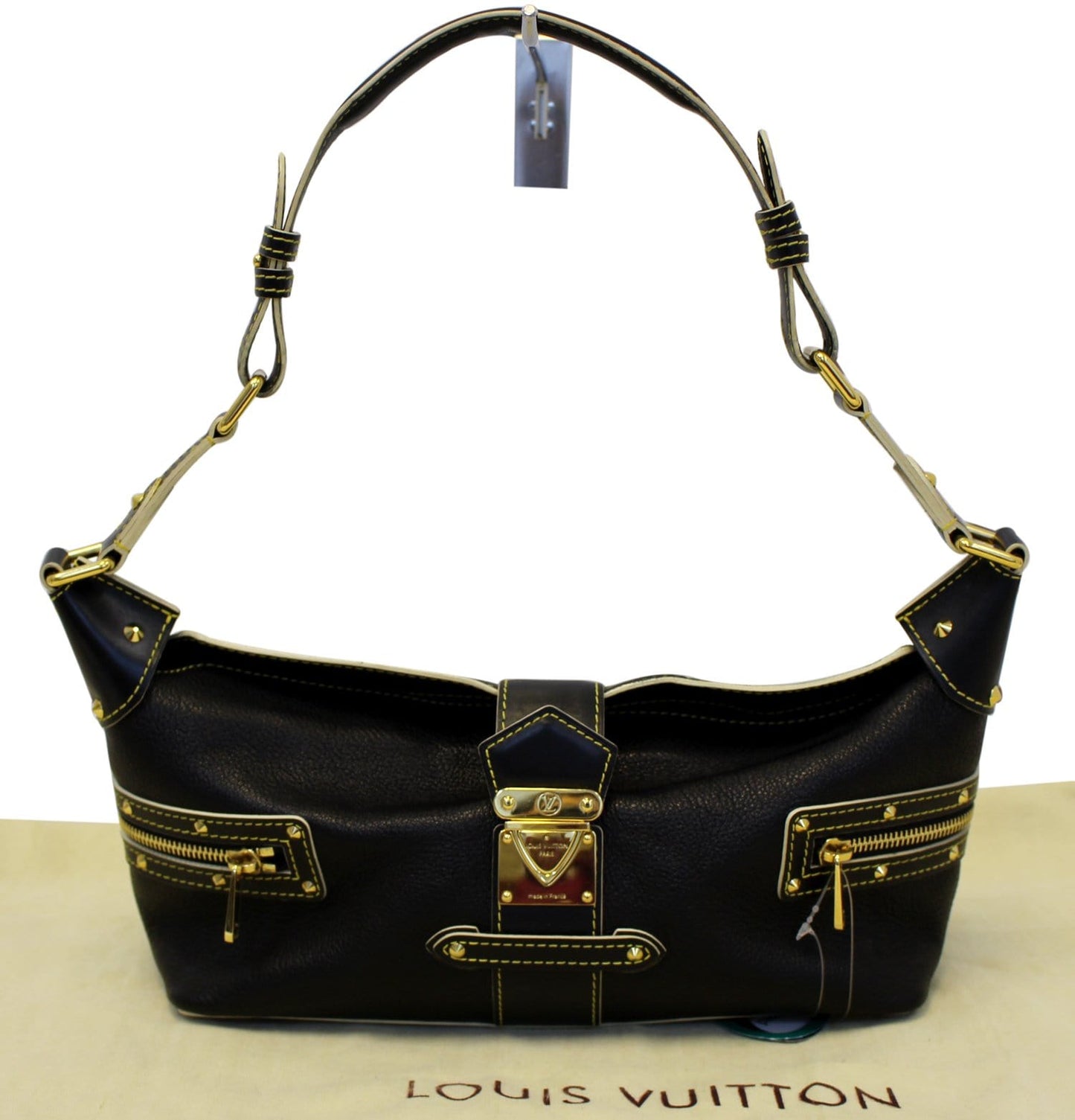 Louis Suhali Impetueux Shoulder Bag Leather Black