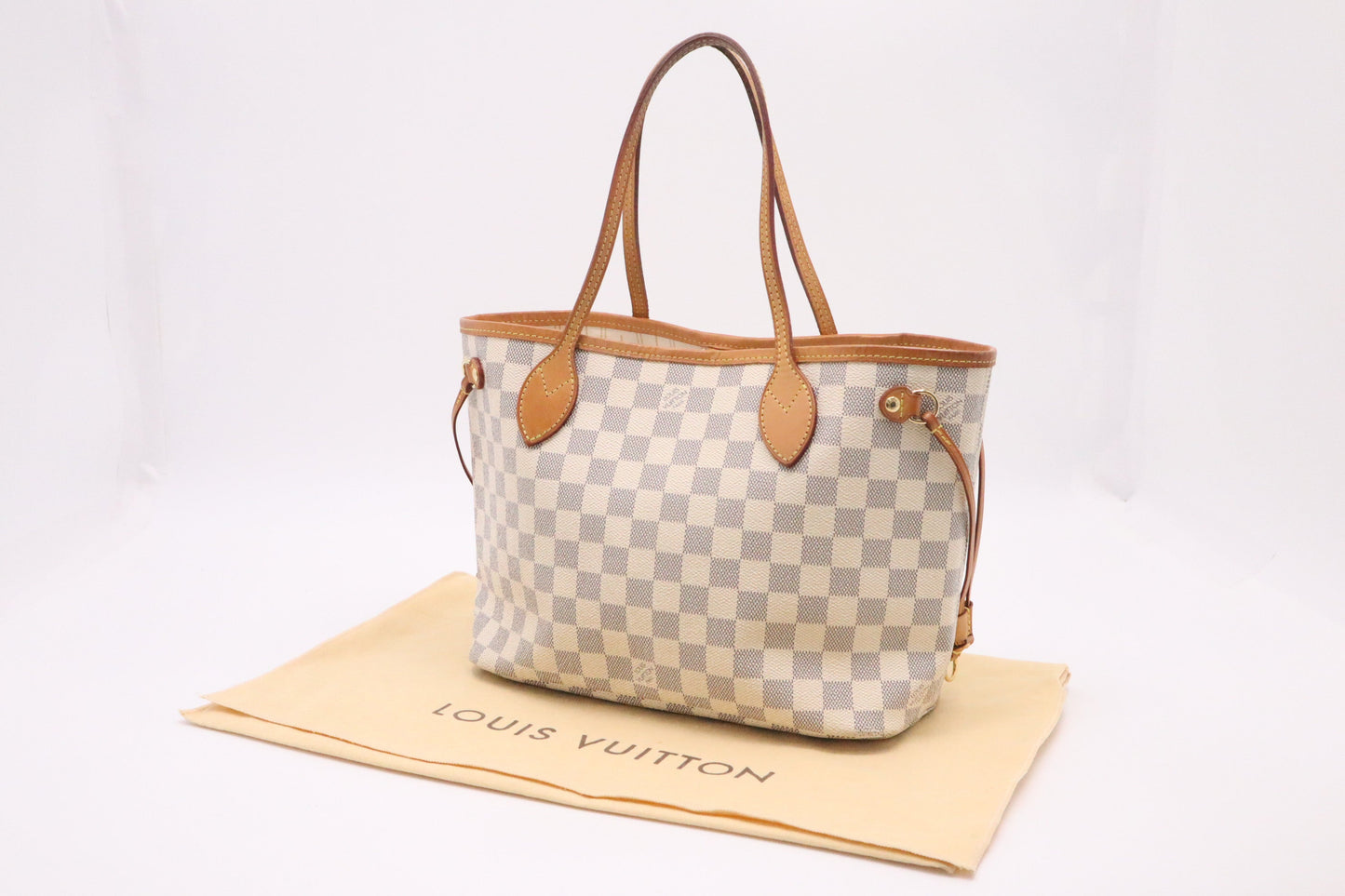 Louis Vuitton Neverfull PM Azur Damier Canvas Tote Bag Canvas 1