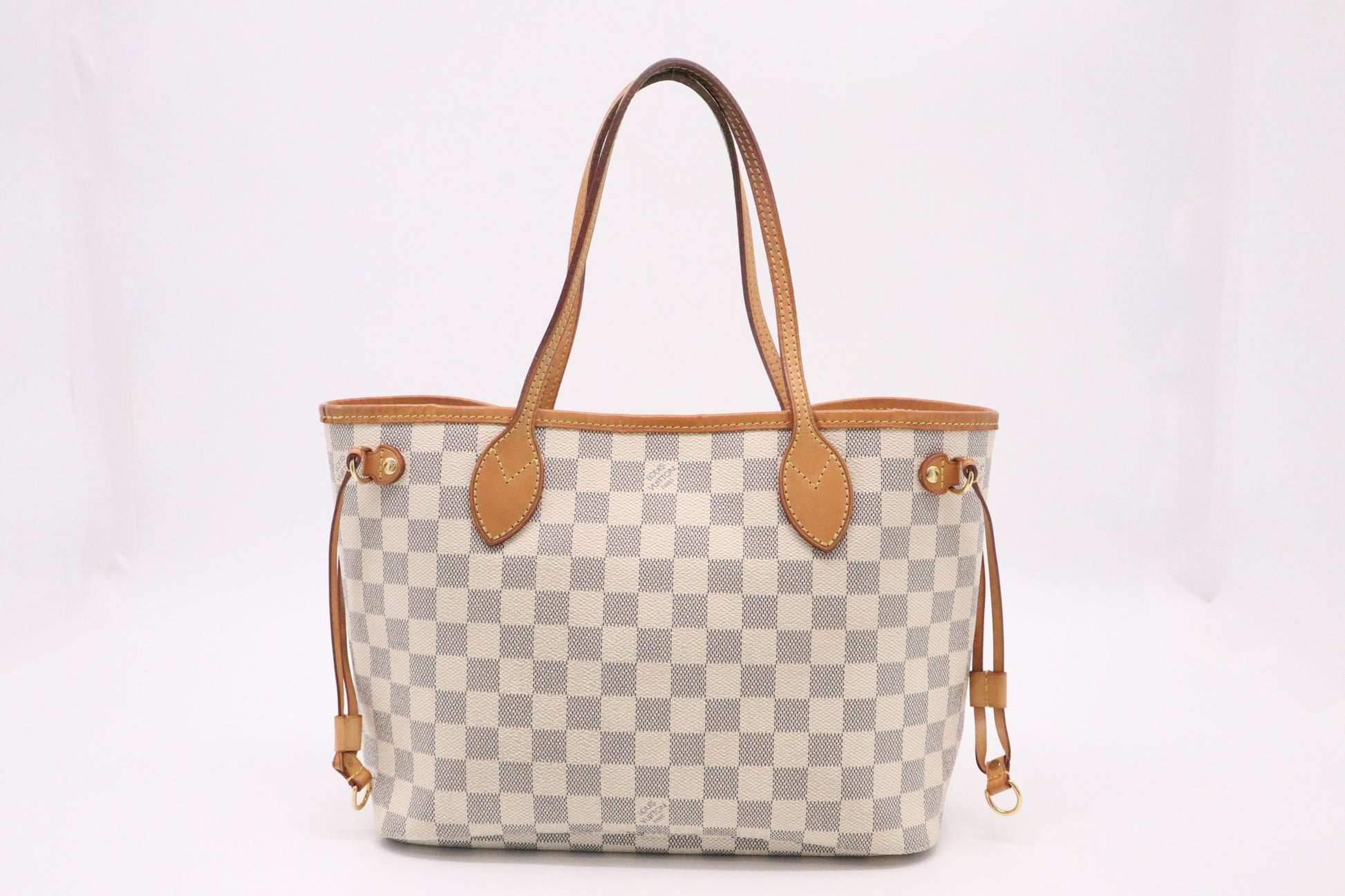 Louis Vuitton Neverfull PM Azur Damier Canvas Tote Bag Canvas 1