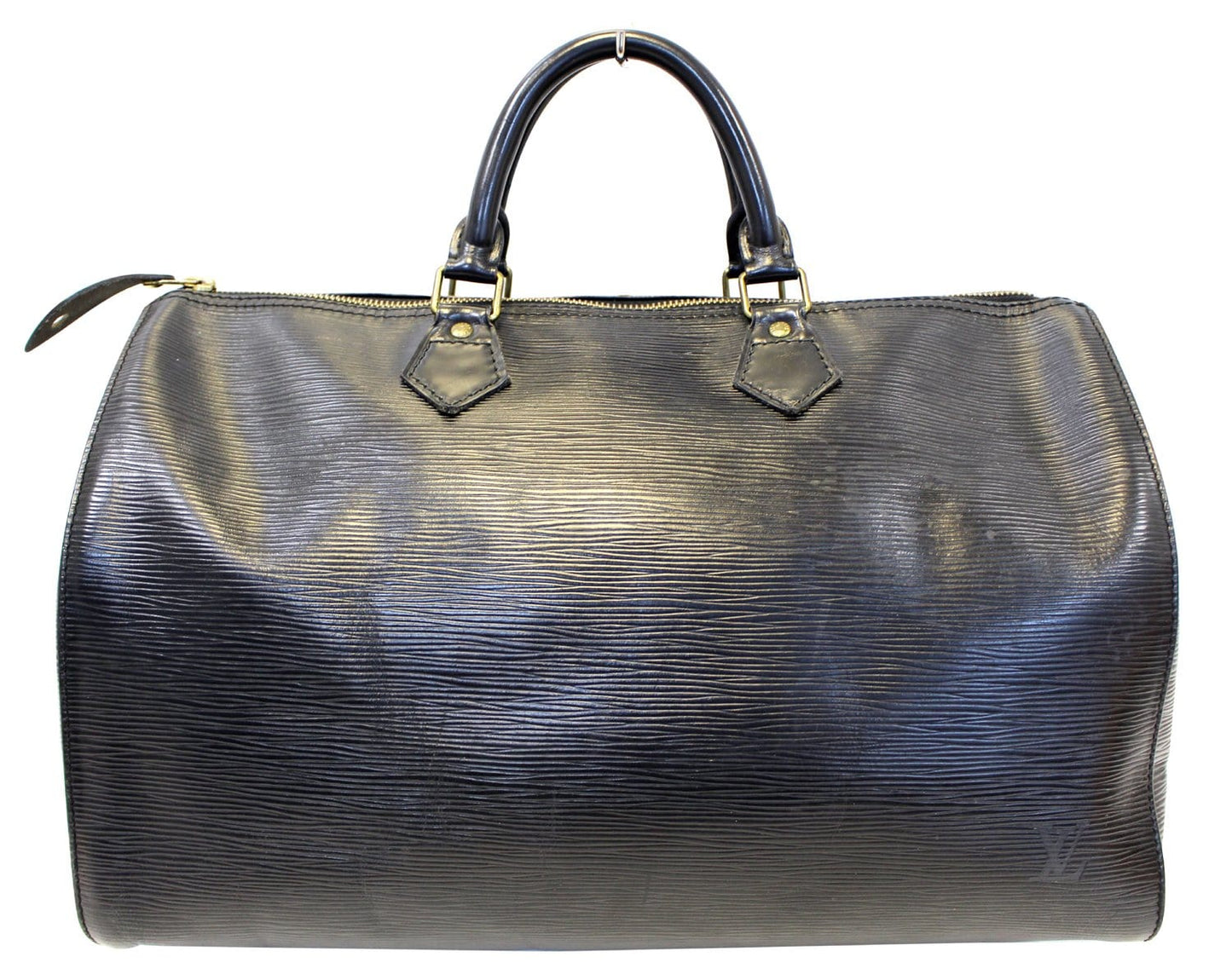 Louis Epi Speedy Satchel Bag Leather Black Travel Bag Bag E4048
