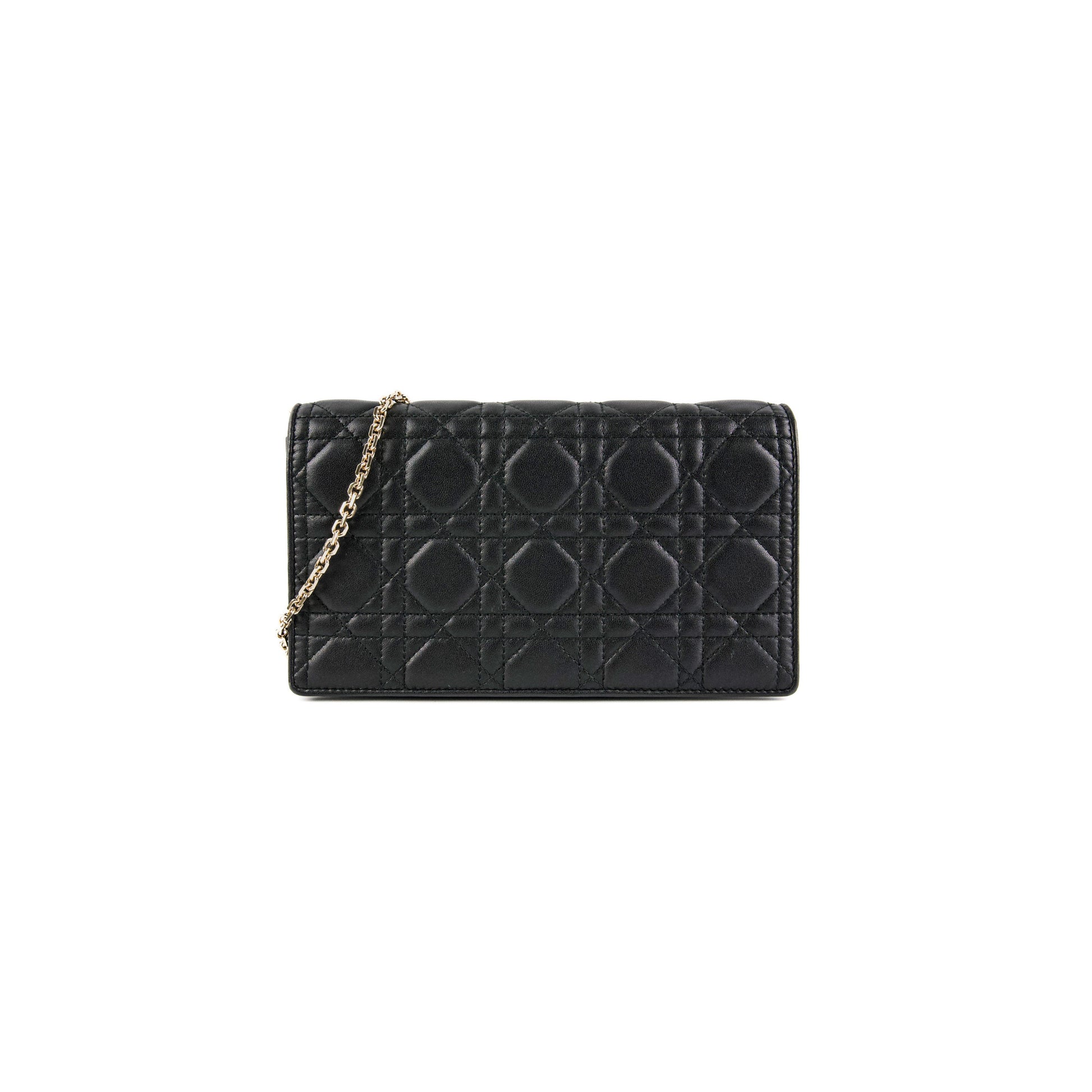 Dior Christian Lady Pouch Crossbody Bag Black