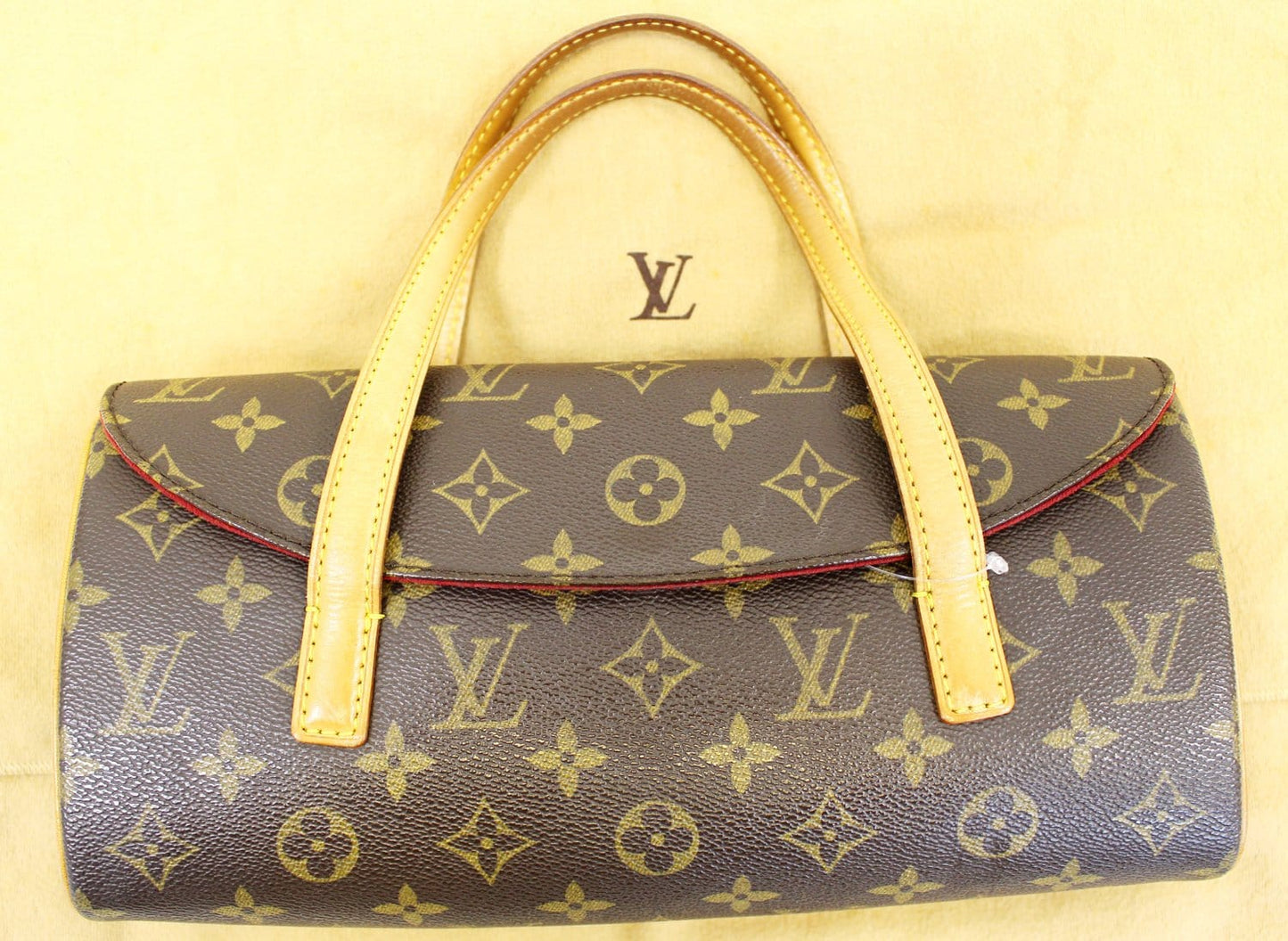 Louis Sonatine Satchel Bag Canvas Monogram Travel Bag