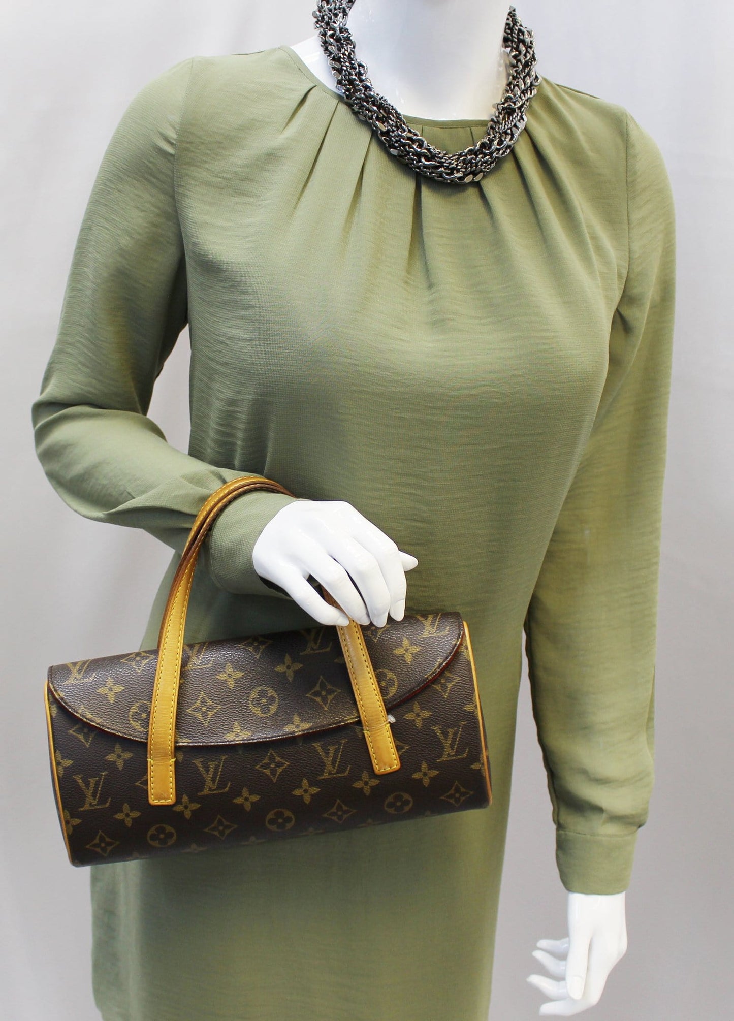 Louis Sonatine Satchel Bag Canvas Monogram Travel Bag