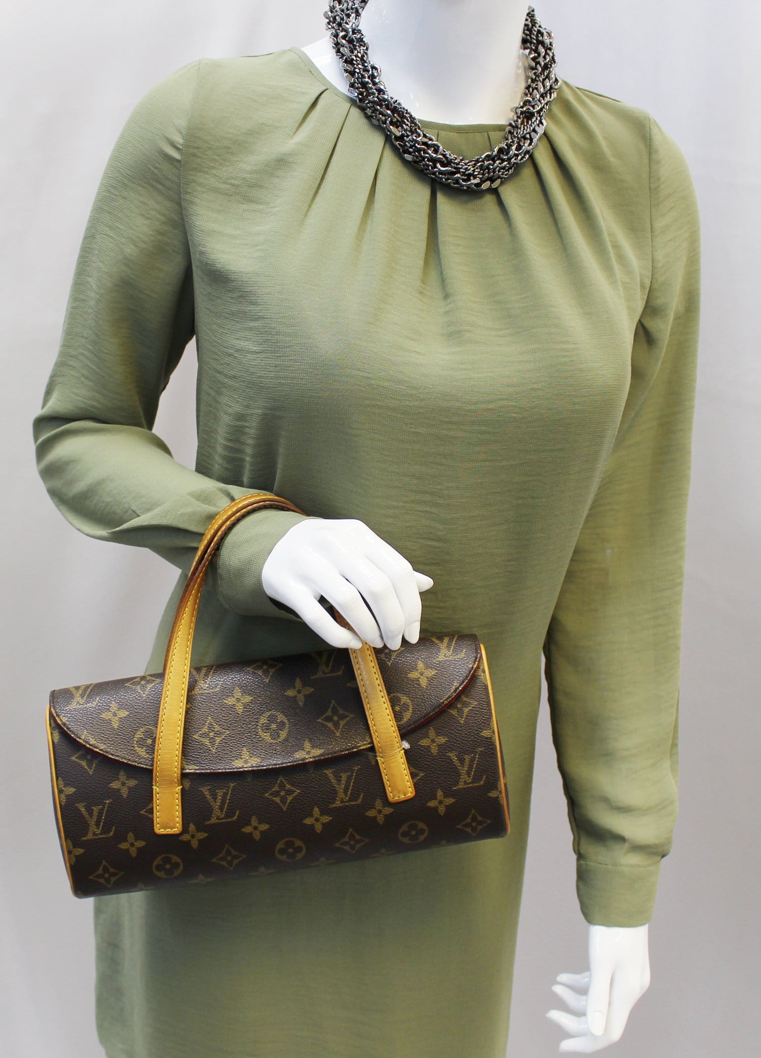 Louis Sonatine Satchel Bag Canvas Monogram Travel Bag