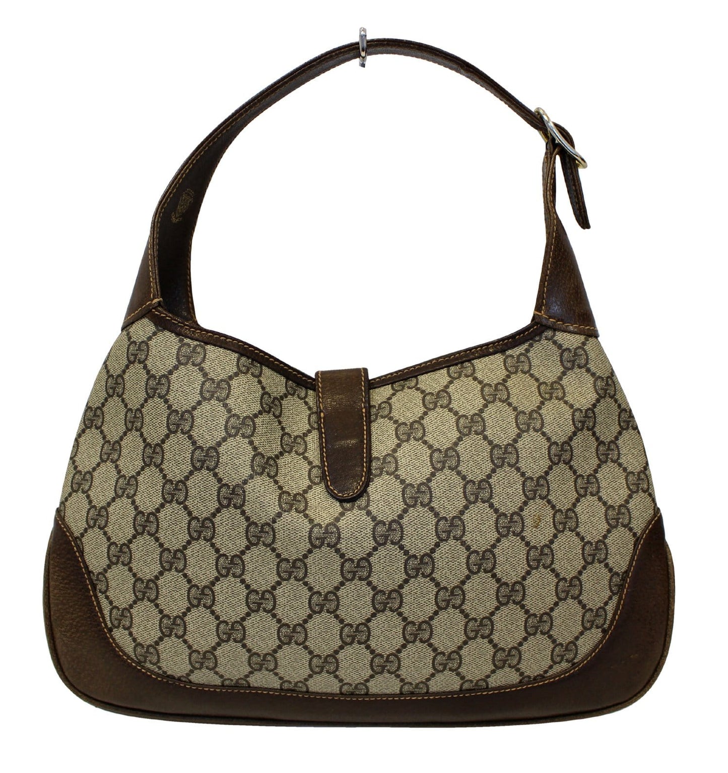 Gucci Jackie Hobo Canvas Monogram Travel Bag