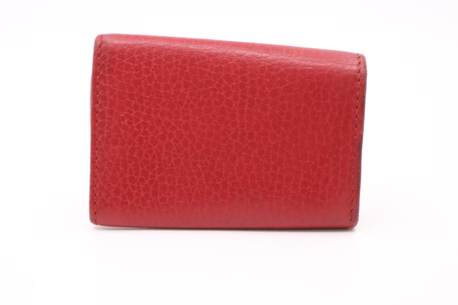 Gucci 6 Key Case Leather Red Handbag