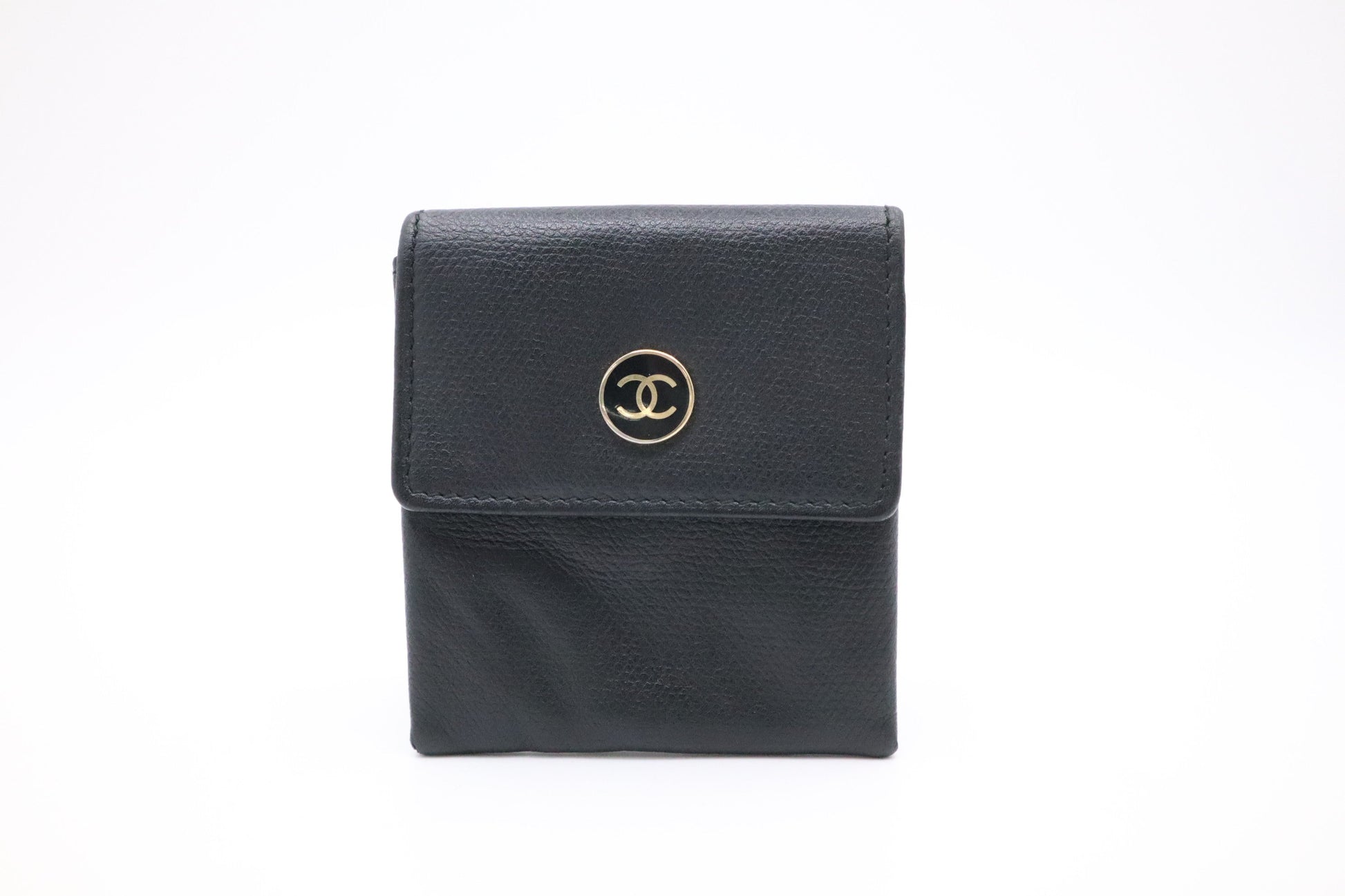 Chanel Coin Black Leather Handbag