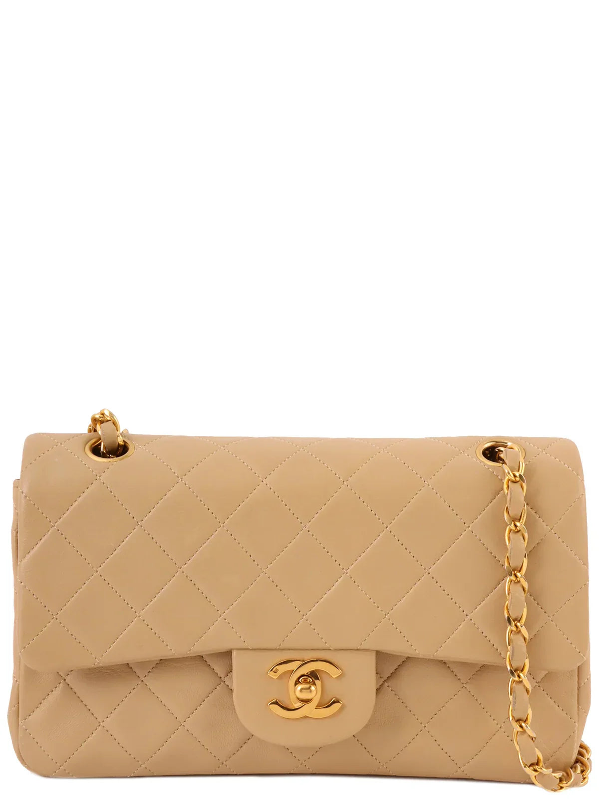 Chanel Around  Made Classic New Chain Bag Cm Beige