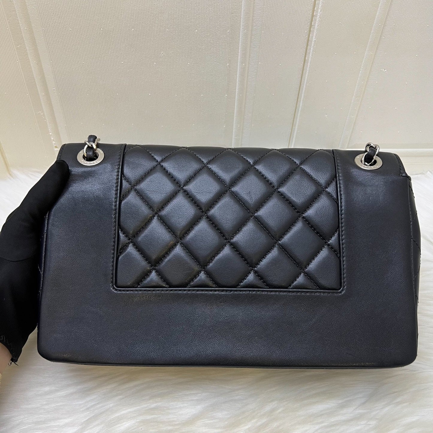 Chanel Large Mademoiselle Flap in Black Calfskin and SHW
