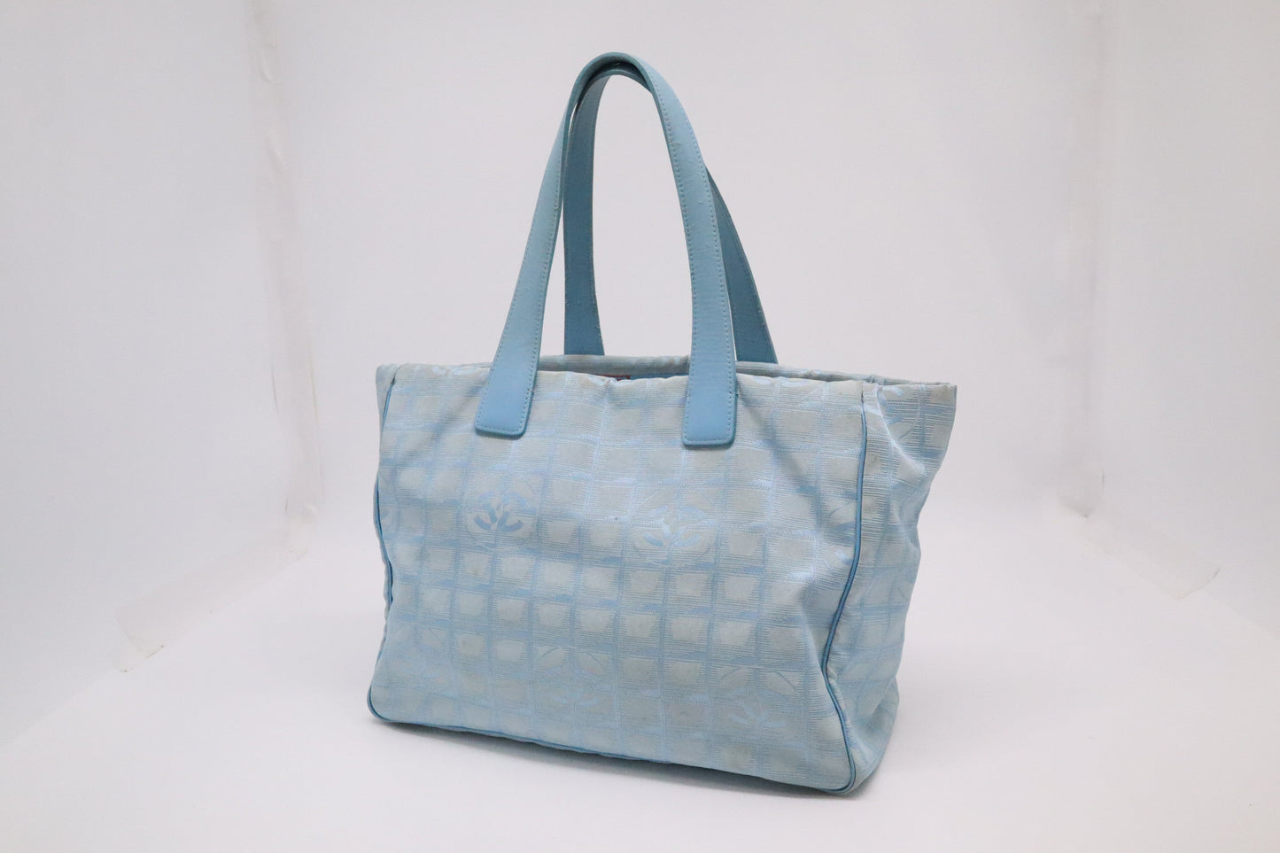 Chanel New Line Blue Canvas Travel Bag