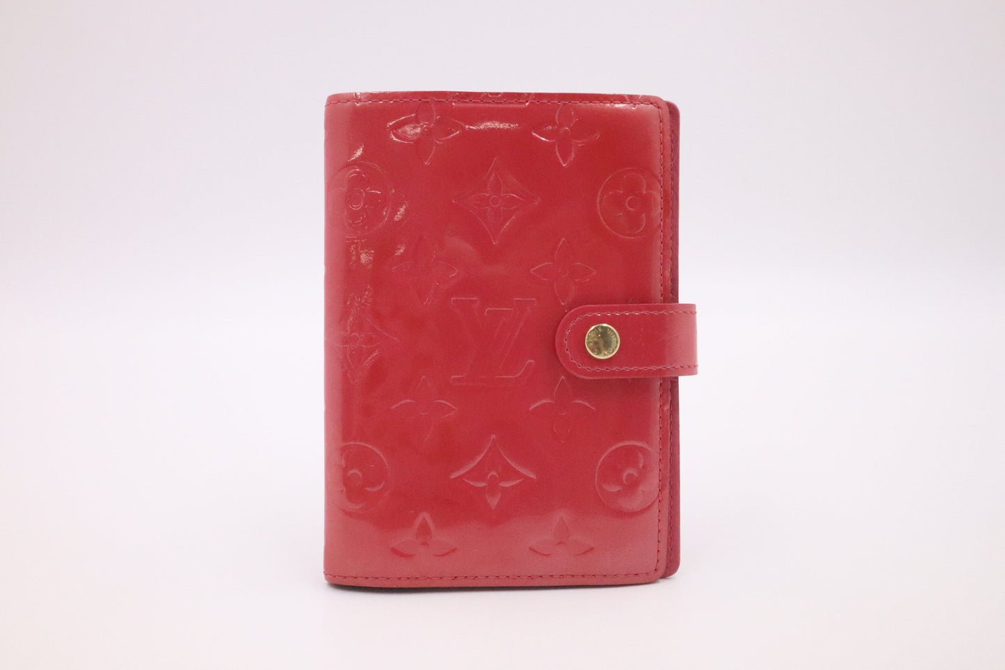 Louis Vuitton Agenda PM Vernis Leather Pink Handbag