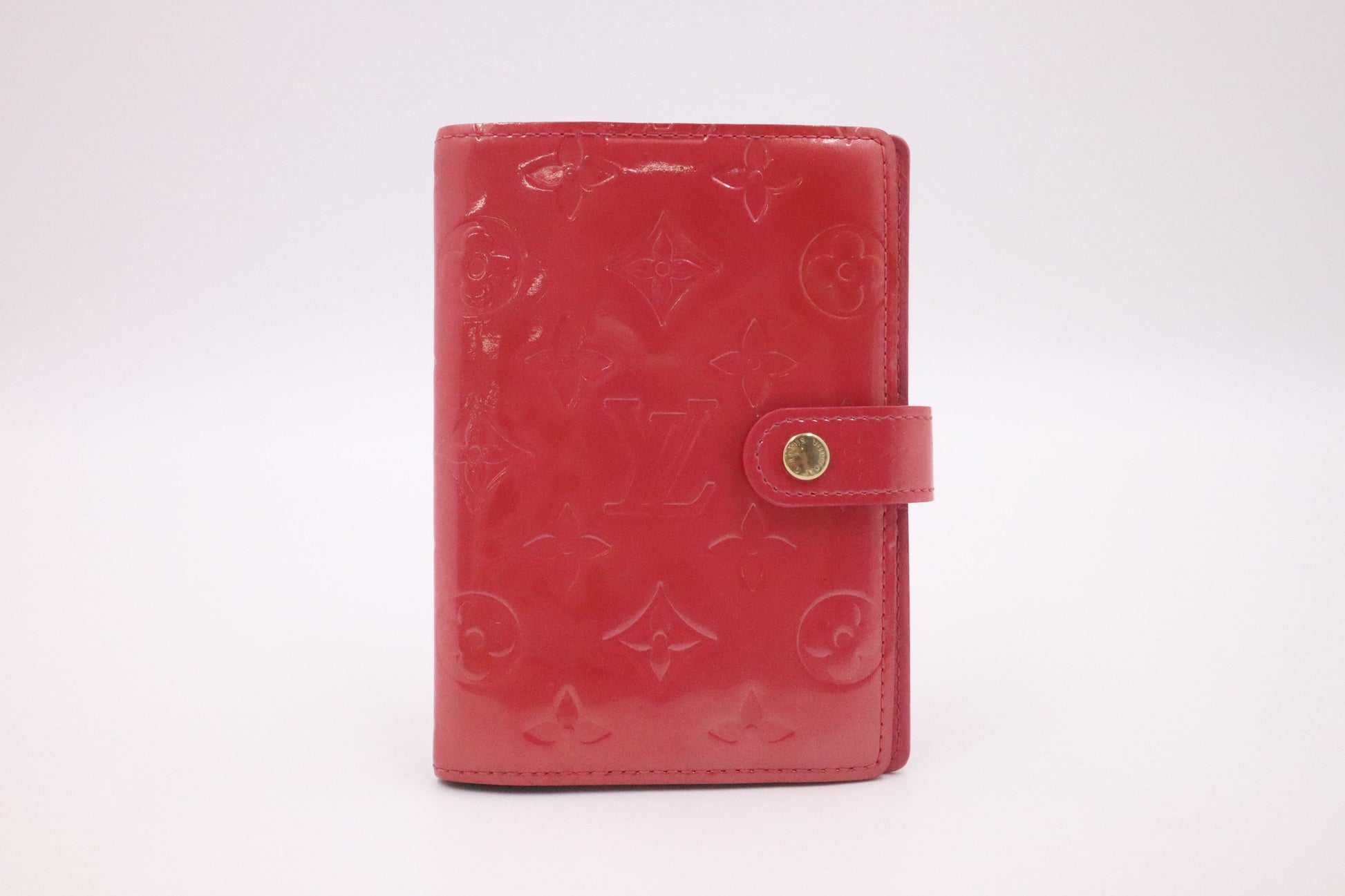 Louis Vuitton Agenda PM Vernis Leather Pink Handbag