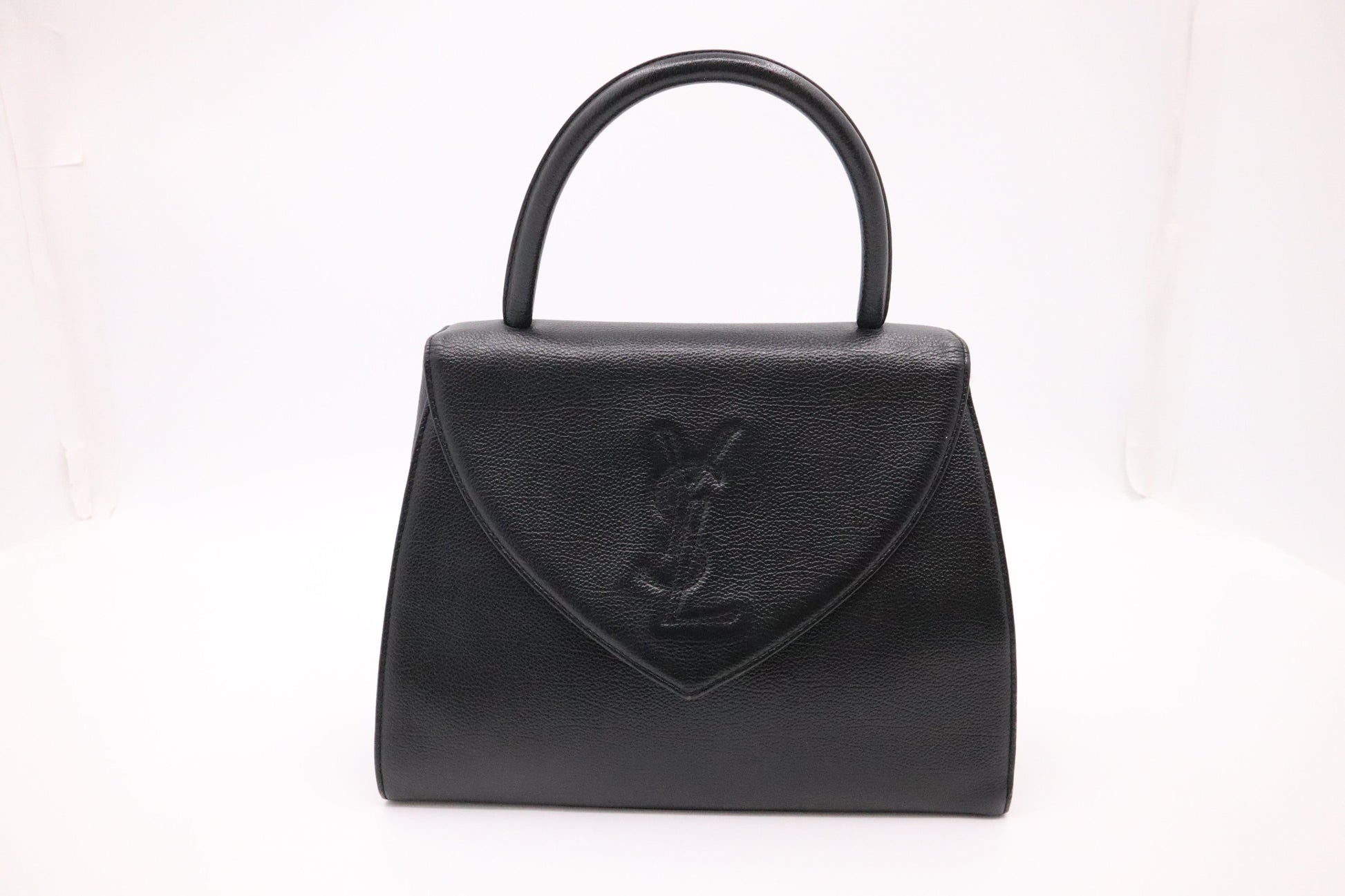 YSL Saint Laurent Handbag In Leather Black Travel Bag