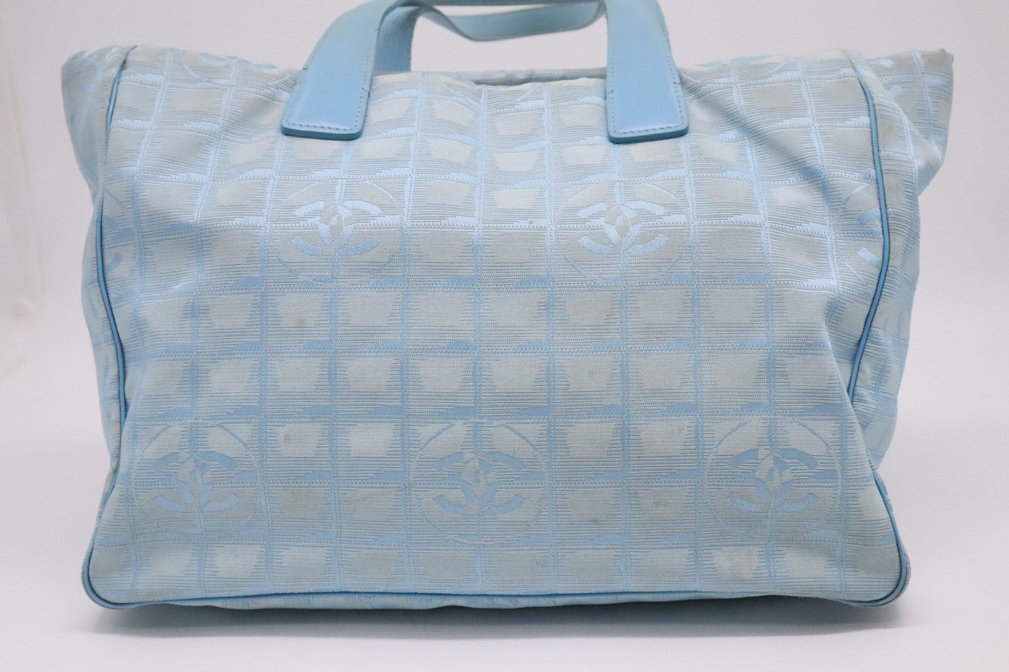 Chanel New Line Blue Canvas Travel Bag