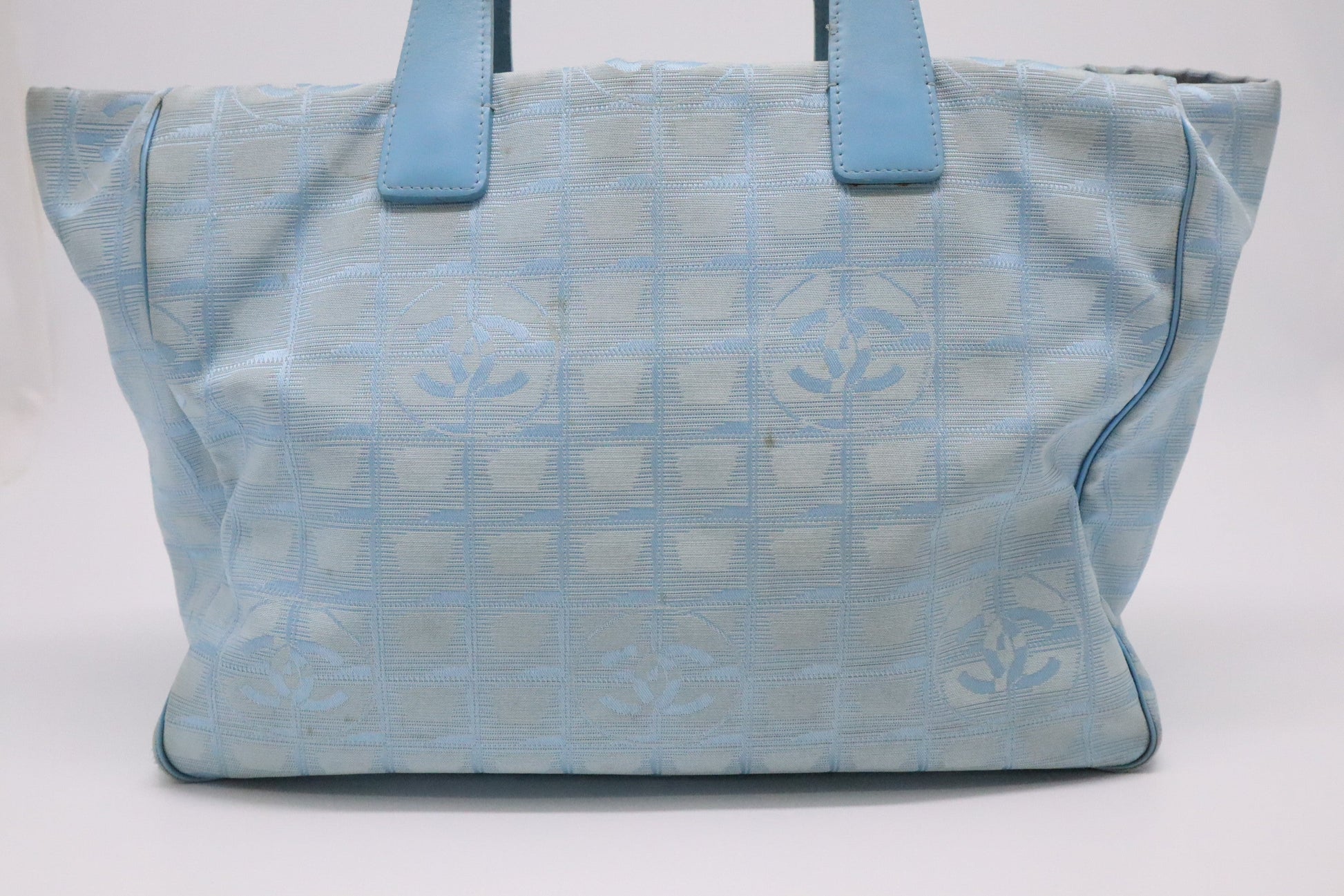 Chanel New Line Blue Canvas Travel Bag