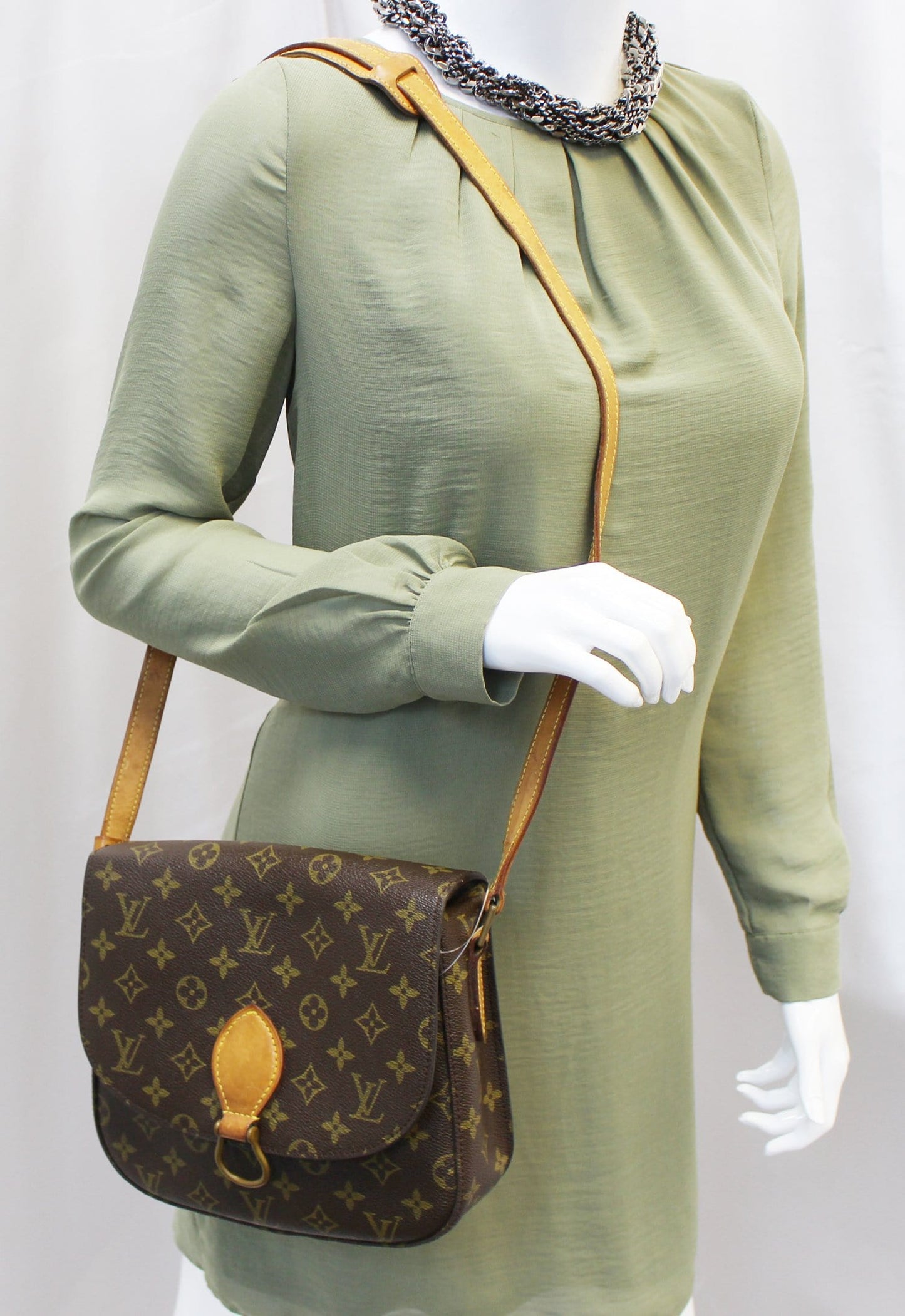 Louis Saint Cloud Gm Crossbody Bag Canvas Monogram