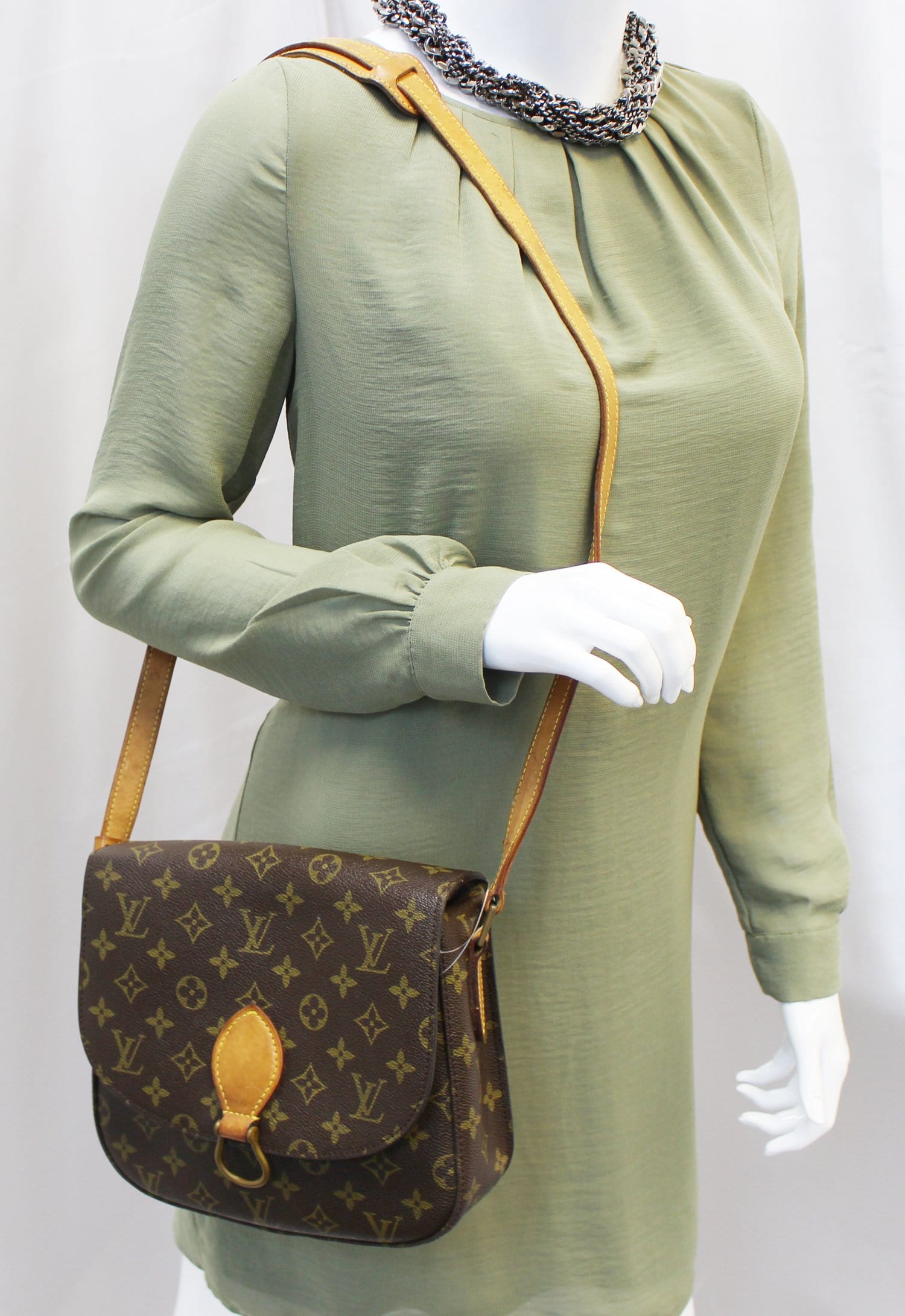Louis Saint Cloud Gm Crossbody Bag Canvas Monogram