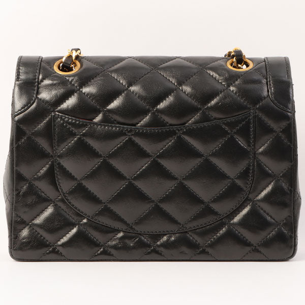 Chanel Paris Limited Desing Flap Chain Bag Black