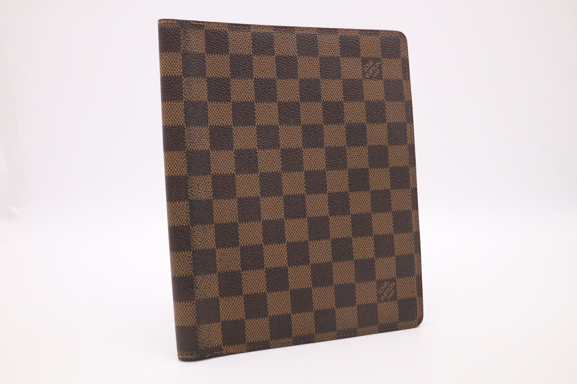 Louis Vuitton Bureau Agenda MM Ebene Damier Canvas Handbag