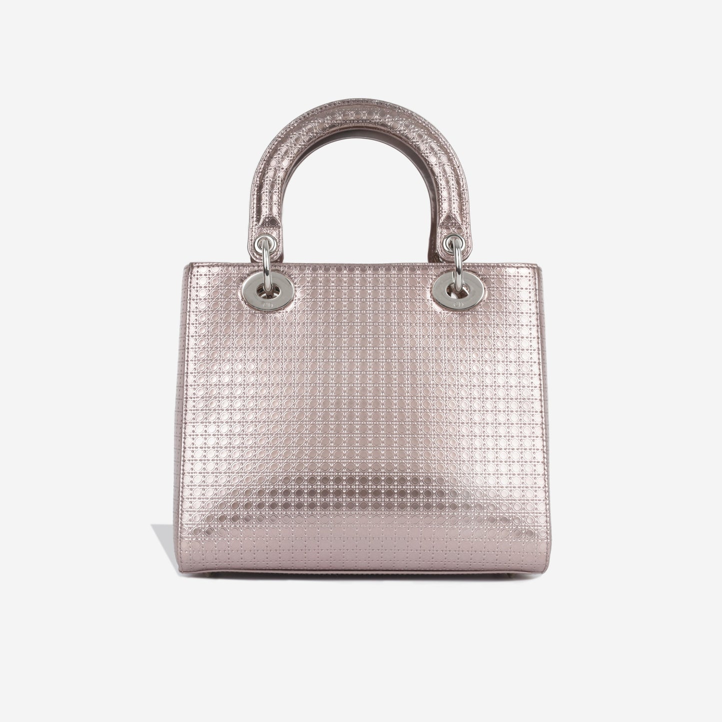 Dior Christian Lady Tote Bag Medium Cannage Leather Shw
